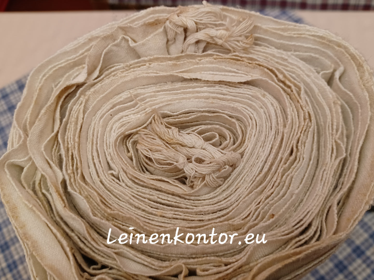 21.95 (11,3m x 0,72m x 0,55mm) Altes Bauernleinen Landhaus Leinenstoff Leinenballen