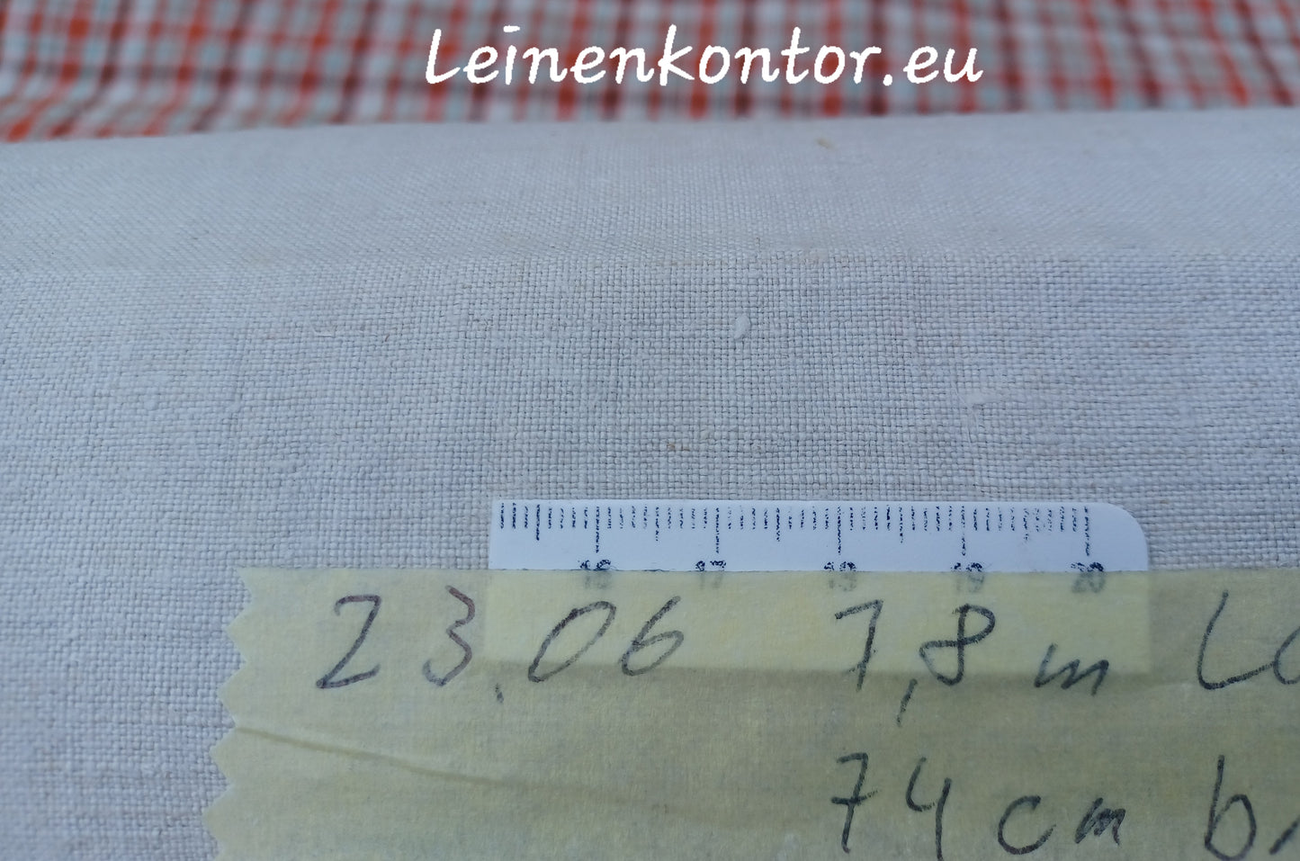 23.06 (7,8m x 0,74m x 0,55mm) Altes Bauernleinen Landhaus Leinenstoff Leinenballen