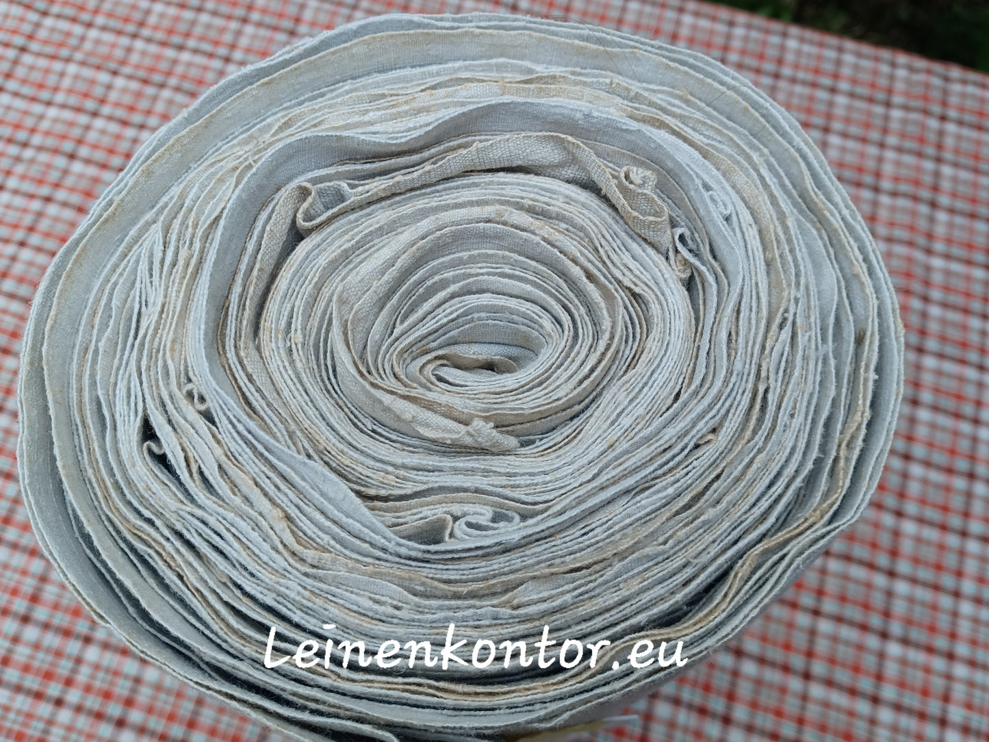23.21 (14.6m x 0,66m x 0,55mm) Altes Bauernleinen Landhaus Leinenstoff Leinenballen