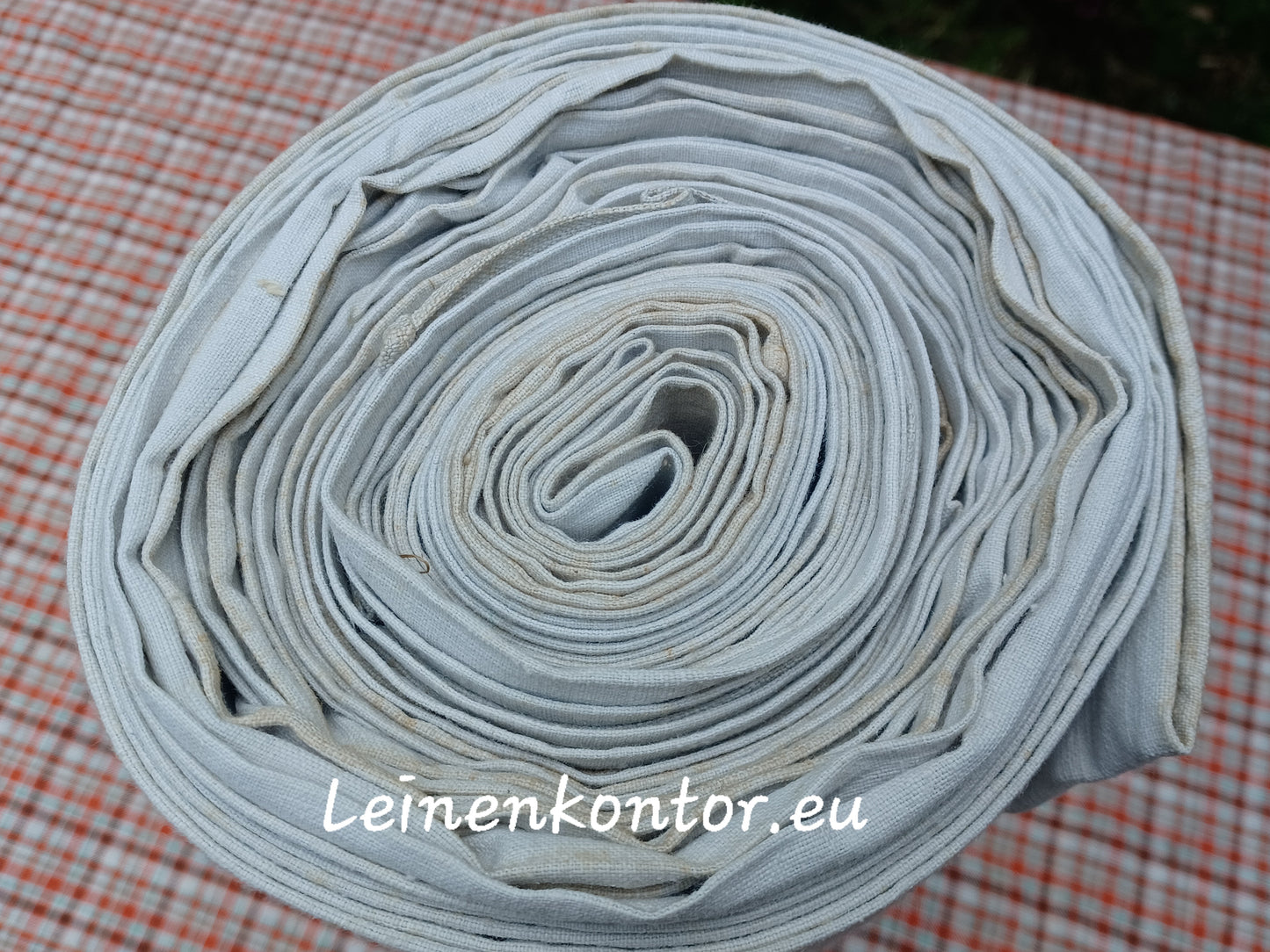 23.21 (14.6m x 0,66m x 0,55mm) Altes Bauernleinen Landhaus Leinenstoff Leinenballen