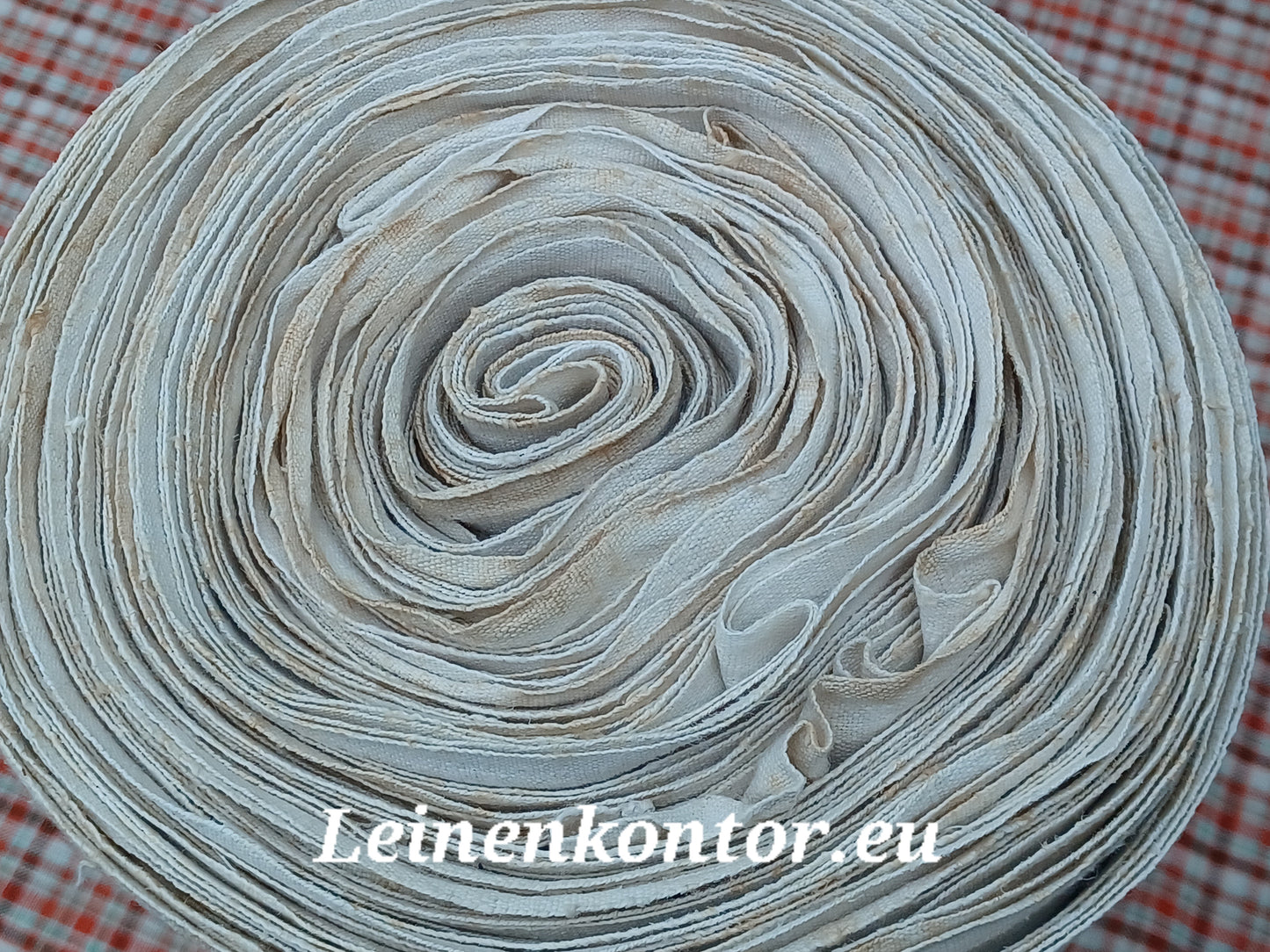 23.25 (20,1m x 0,66m x 0,5mm) Altes Bauernleinen Landhaus Leinenstoff Leinenballen