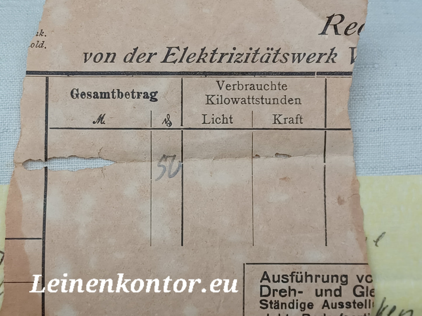 23.30 (15,6m x 0,67m x 0,5mm) Altes Bauernleinen Landhaus Leinenstoff Leinenballen