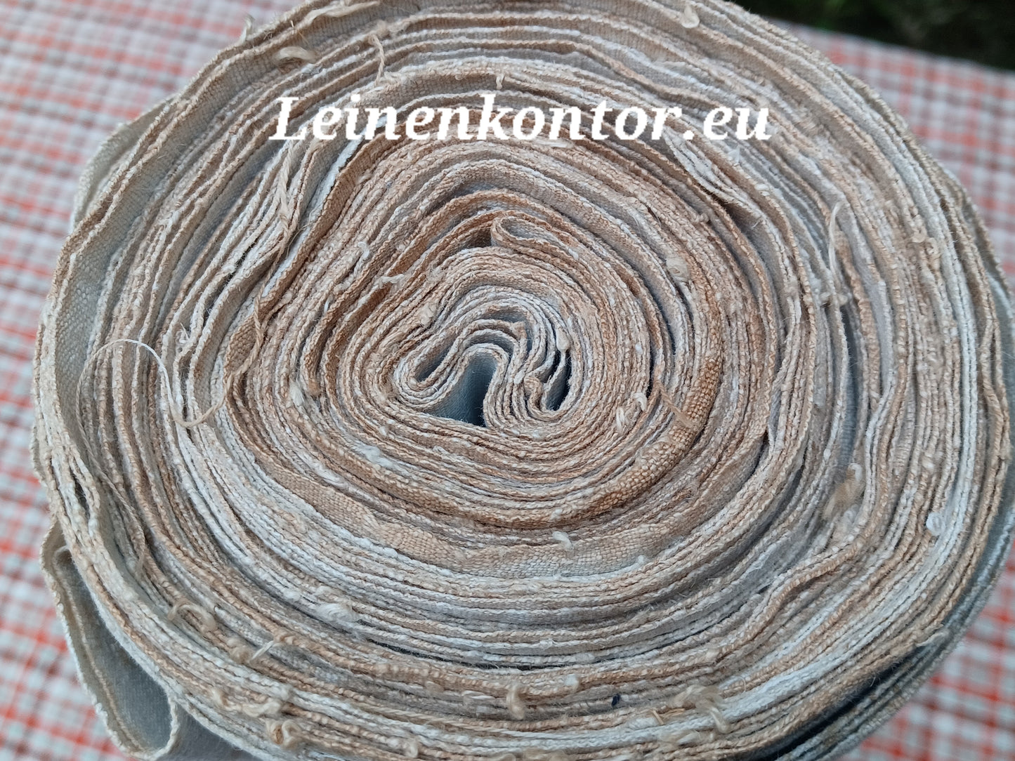 23.33 (9,4m x 0,70m x 0,5mm) Altes Bauernleinen Landhaus Leinenstoff Leinenballen