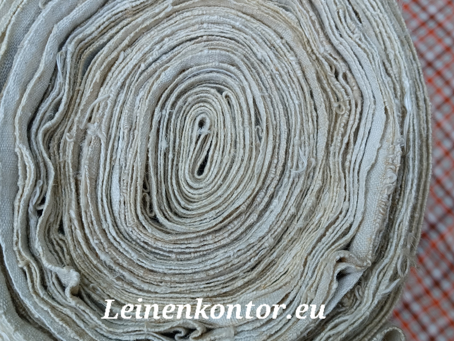 23.45 (13,3m x 0,68m x 0,55mm) Altes Bauernleinen Landhaus Leinenstoff Leinenballen