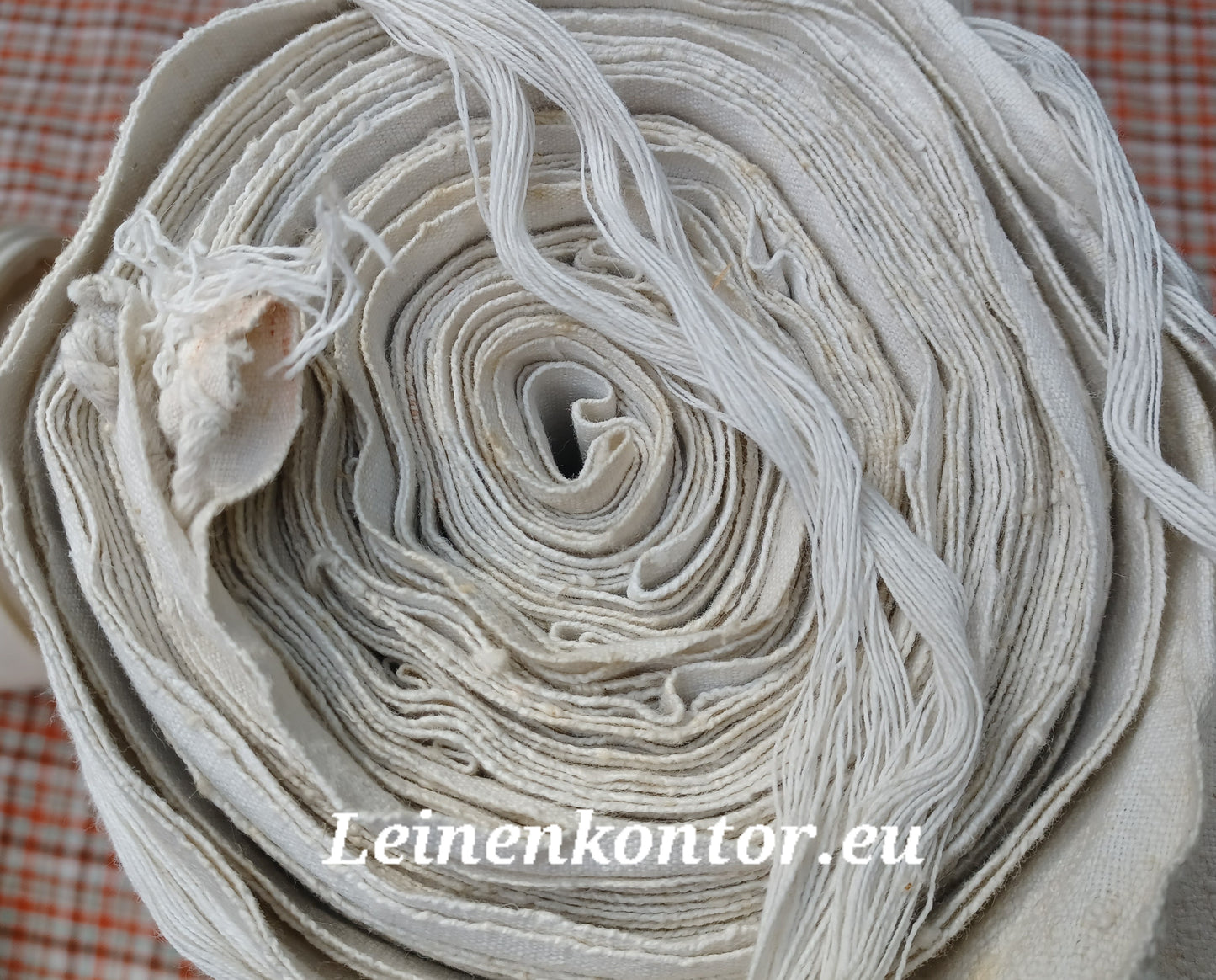 23.41 (11,4m x 0,70m x 0,55mm) Altes Bauernleinen Landhaus Leinenstoff Leinenballen