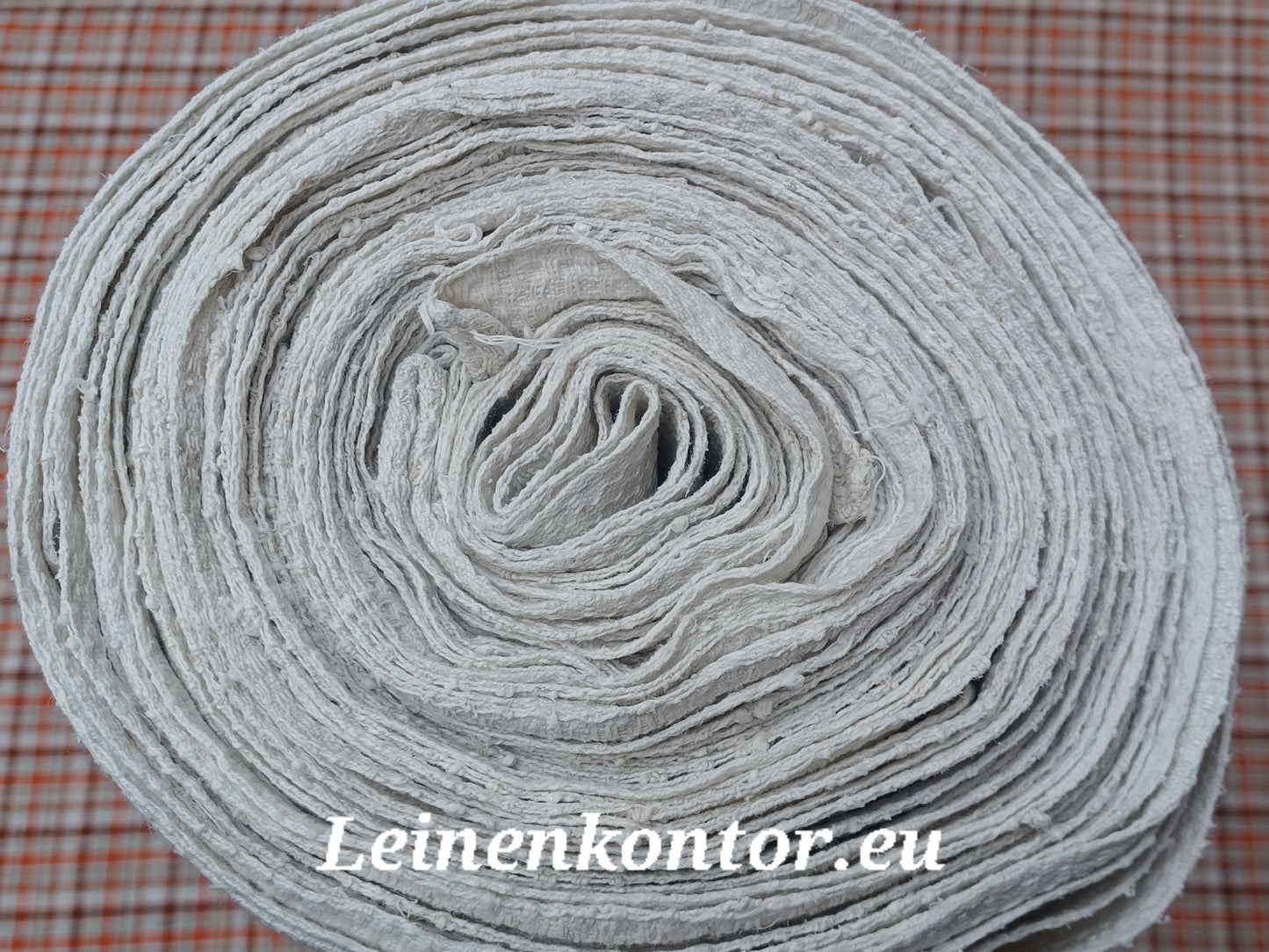 23.59 (17,8m x 0,44m x 0,65mm) Altes Bauernleinen Landhaus Leinenstoff Leinenballen