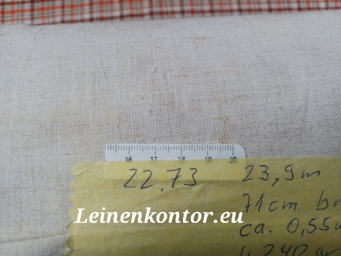 22.73 (23,9m x 0,71m x 0,55mm) Altes Bauernleinen Landhaus Leinenstoff Leinenballen