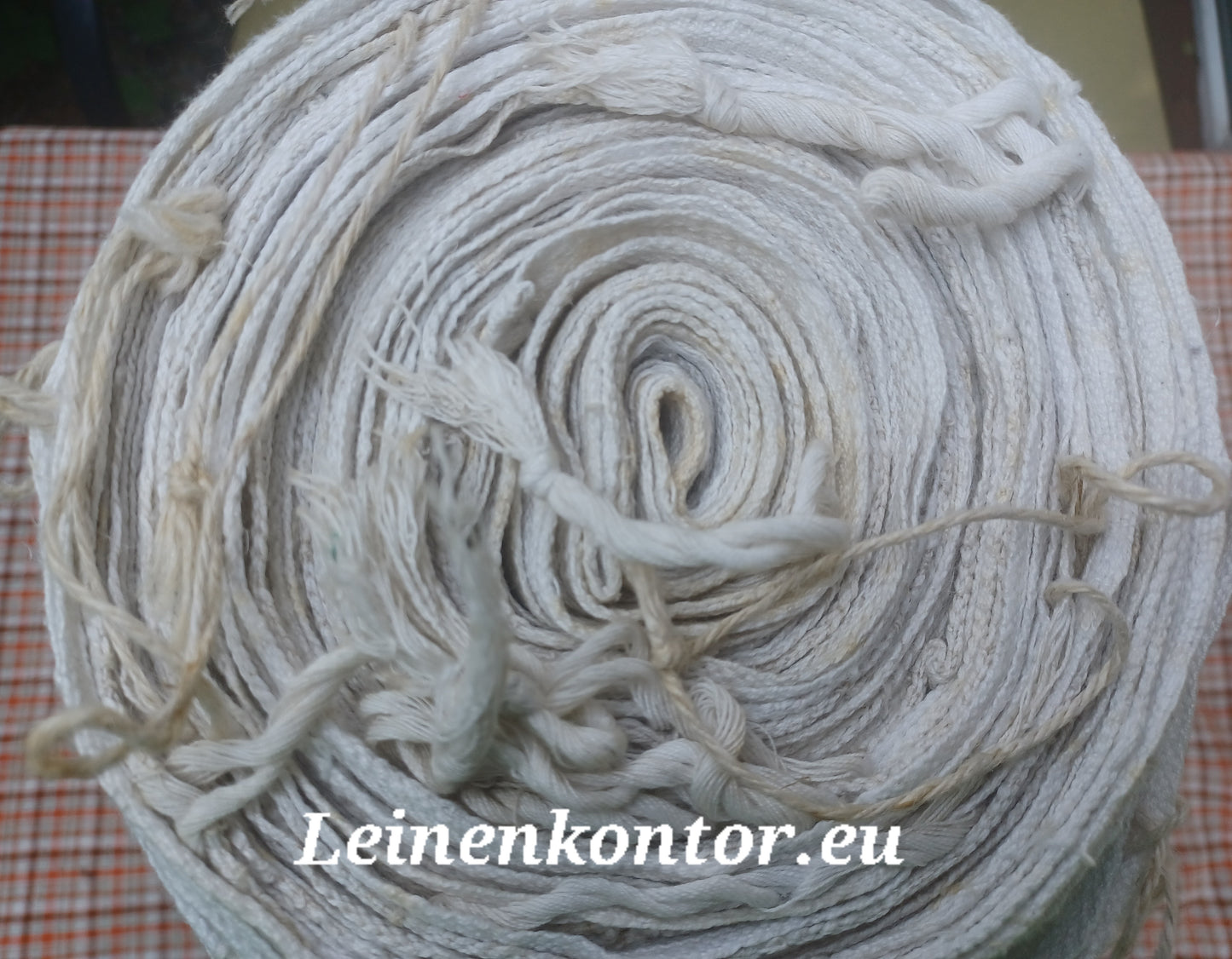 22.70 (26,4m x 0,50m x 0,65mm) Altes Bauernleinen Landhaus Leinenstoff Leinenballen