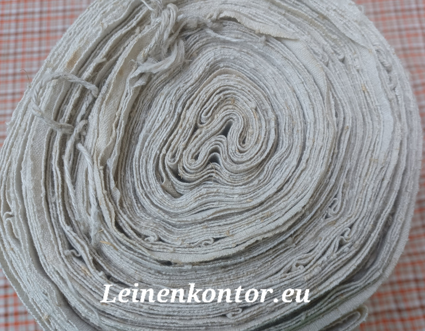 22.72 (14,9m x 0,74m x 0,5mm) Altes Bauernleinen Landhaus Leinenstoff Leinenballen
