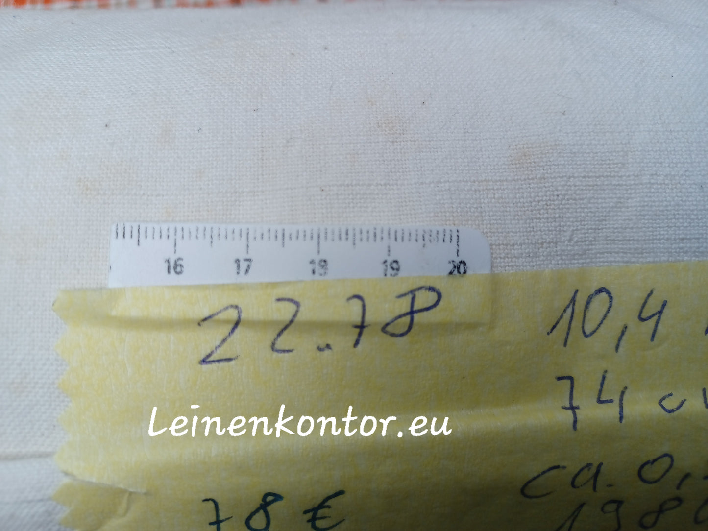 22.78 (10,4m x 0,74m x 0,55mm) Altes Bauernleinen Landhaus Leinenstoff Leinenballen