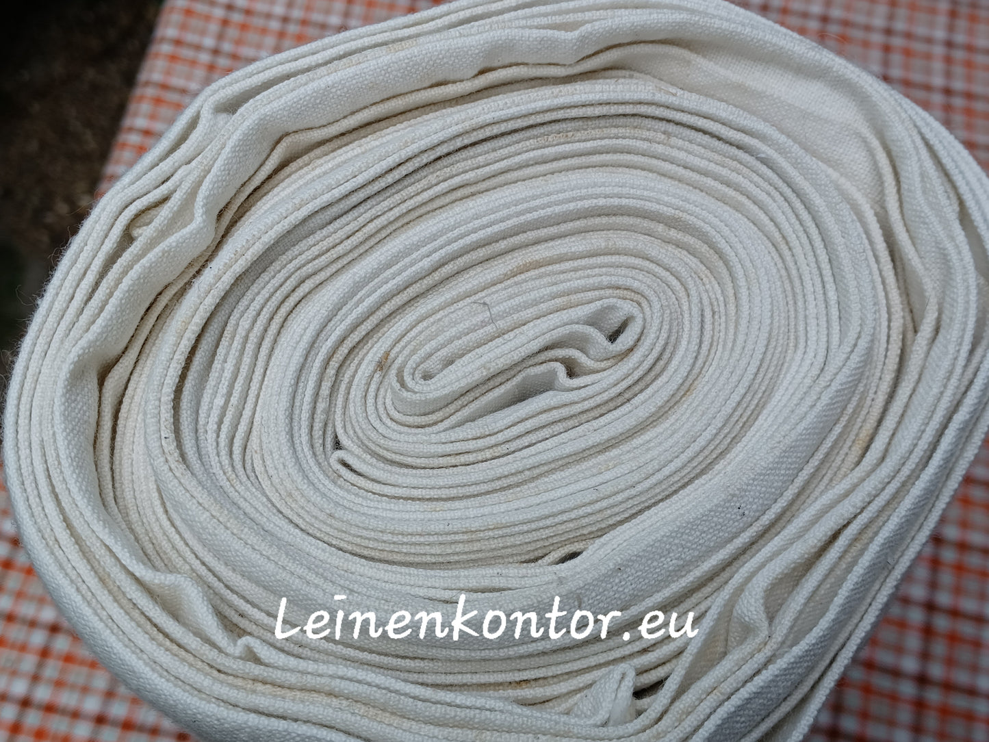 22.78 (10,4m x 0,74m x 0,55mm) Altes Bauernleinen Landhaus Leinenstoff Leinenballen