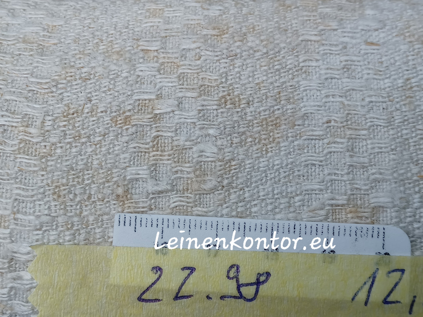 22.98 (12.9m x 0,42m x 0,9mm) Altes Bauernleinen Landhaus Leinenstoff Leinenballen