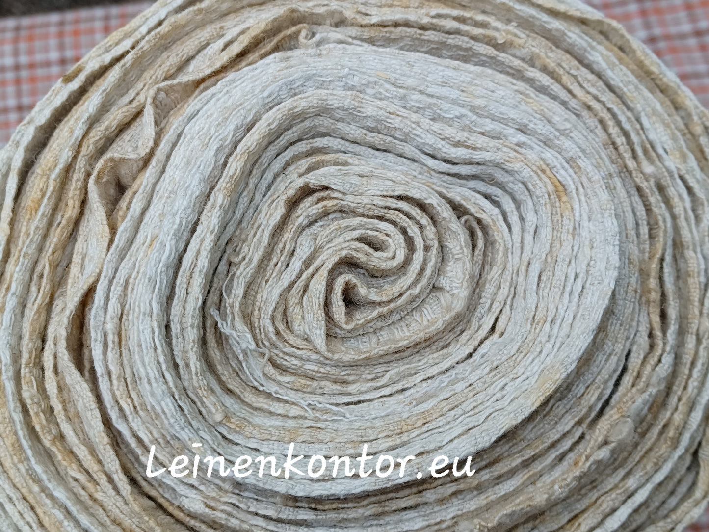 22.98 (12.9m x 0,42m x 0,9mm) Altes Bauernleinen Landhaus Leinenstoff Leinenballen