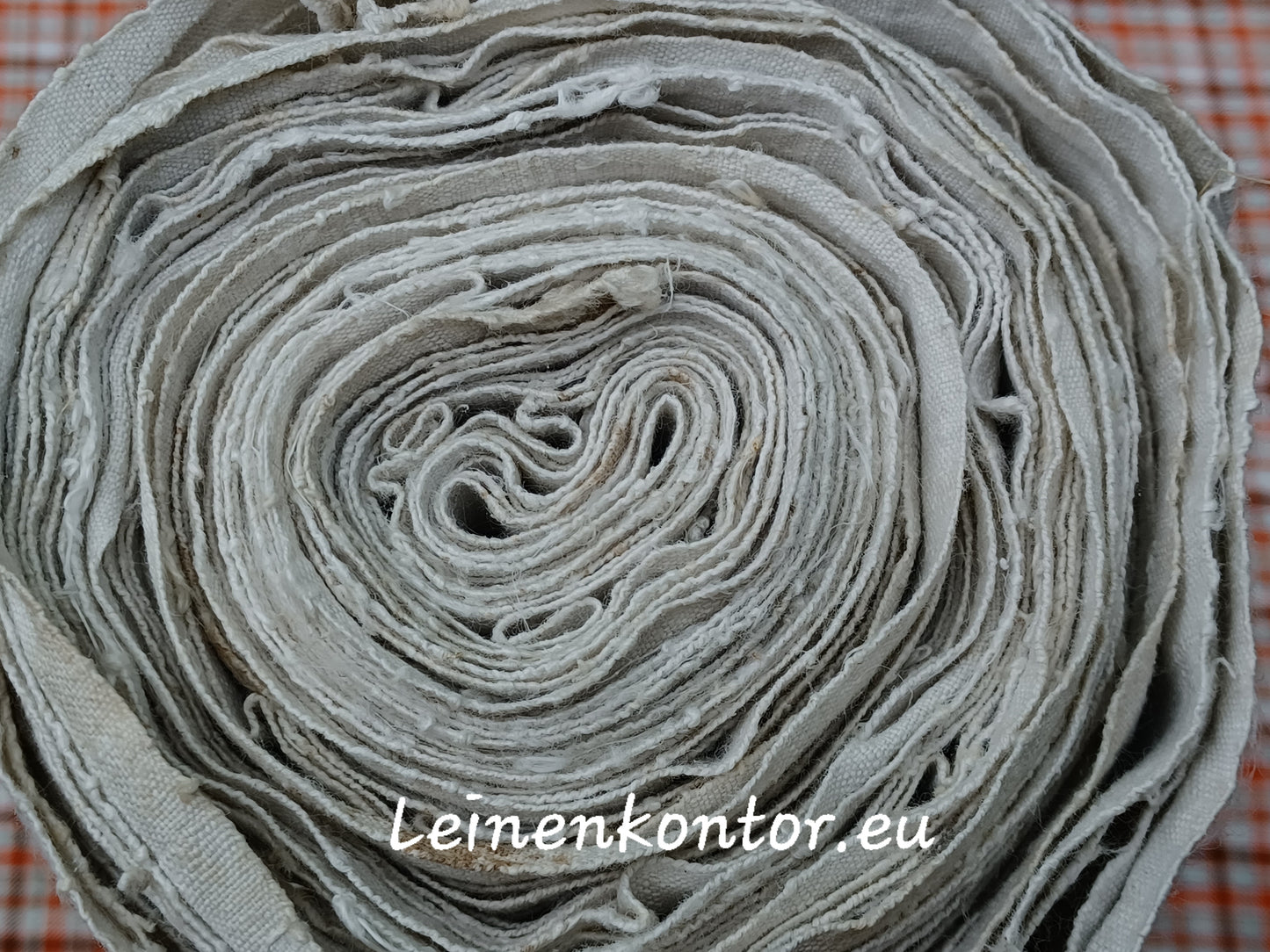 22.99 (9,1m x 0,64m x 0,5mm) Altes Bauernleinen Landhaus Leinenstoff Leinenballen