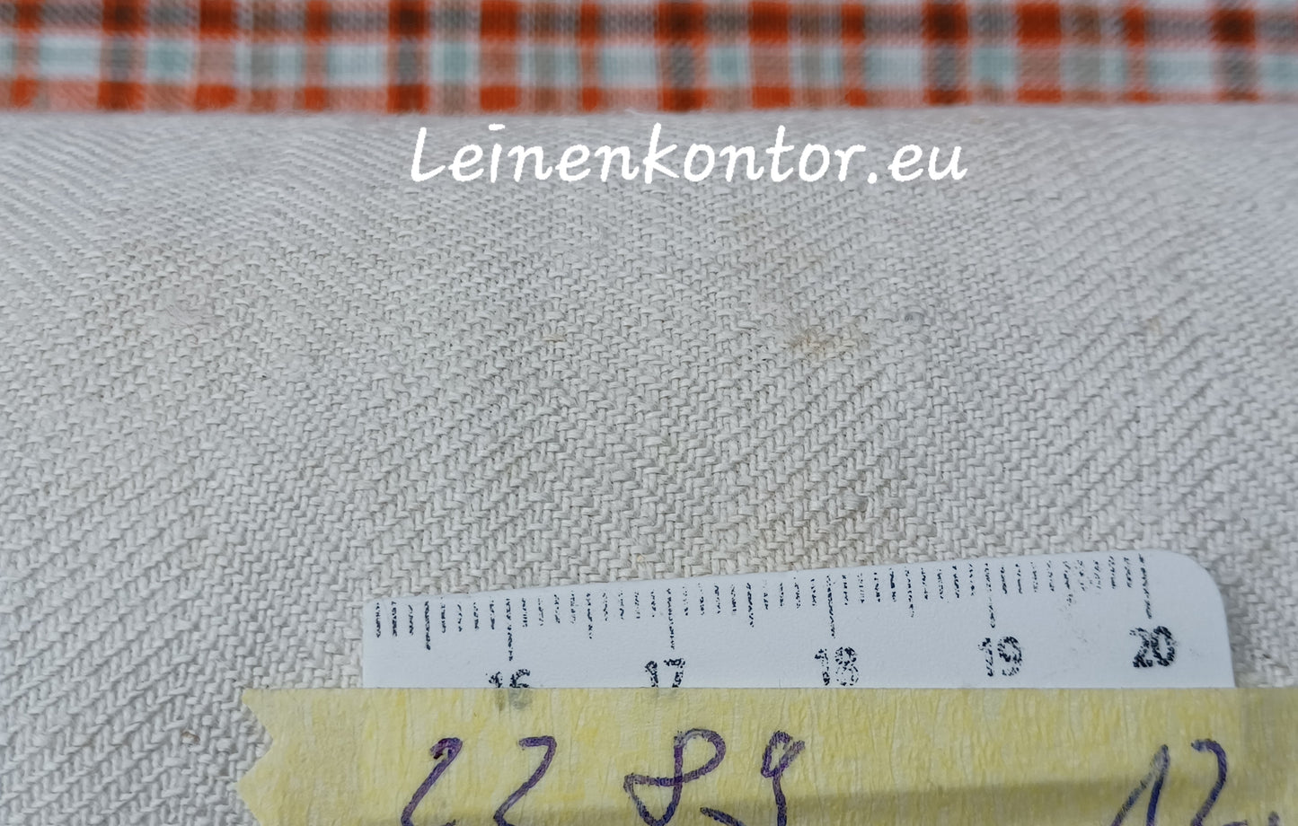 22.89 (12,7m x 0,45m x 0,6mm) Altes Bauernleinen Landhaus Leinenstoff Leinenballen