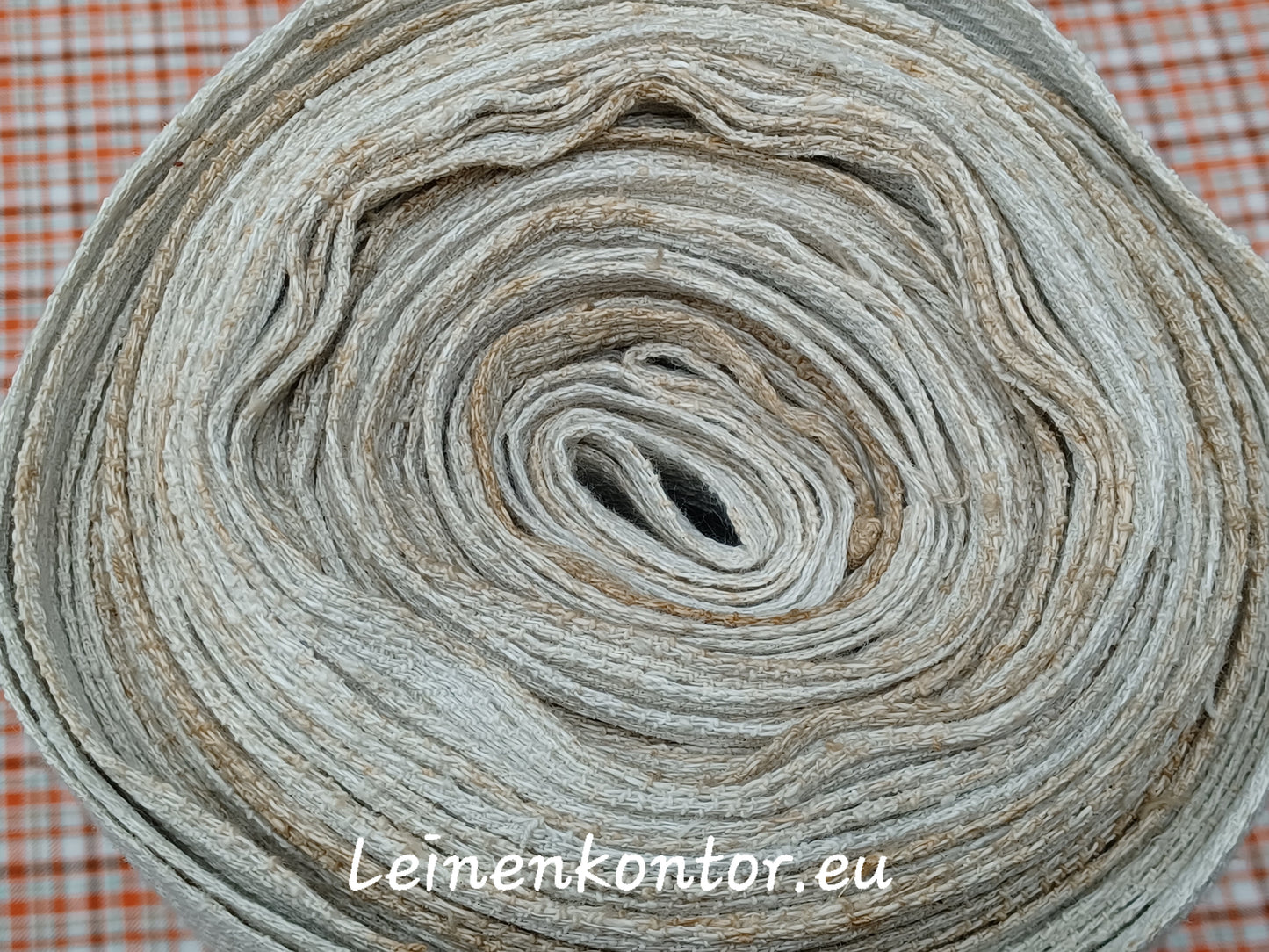 22.86 (17.2m x 0,37m x 0,8mm) Altes Bauernleinen Landhaus Leinenstoff Leinenballen