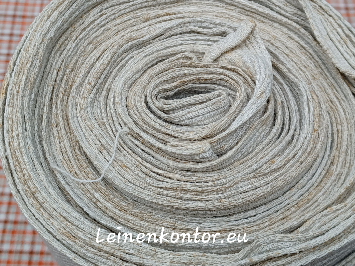 22.86 (17.2m x 0,37m x 0,8mm) Altes Bauernleinen Landhaus Leinenstoff Leinenballen