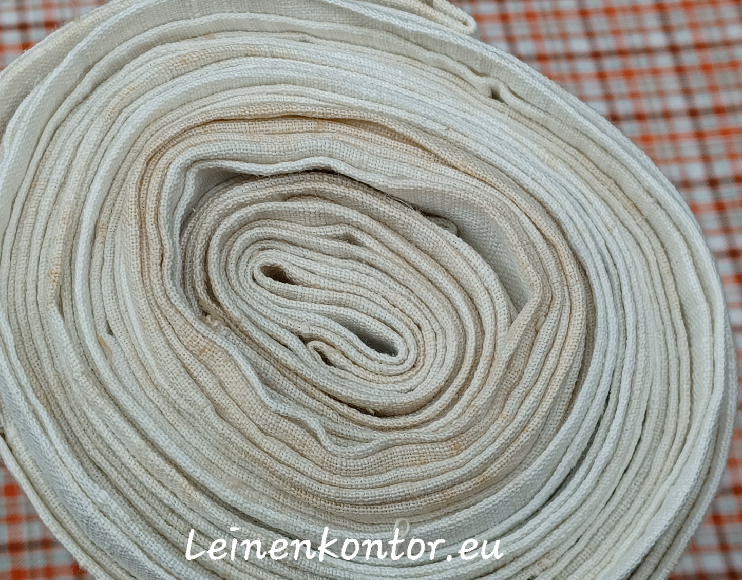 22.95 (8,5m x 0,68m x 0,55mm) Altes Bauernleinen Landhaus Leinenstoff Leinenballen