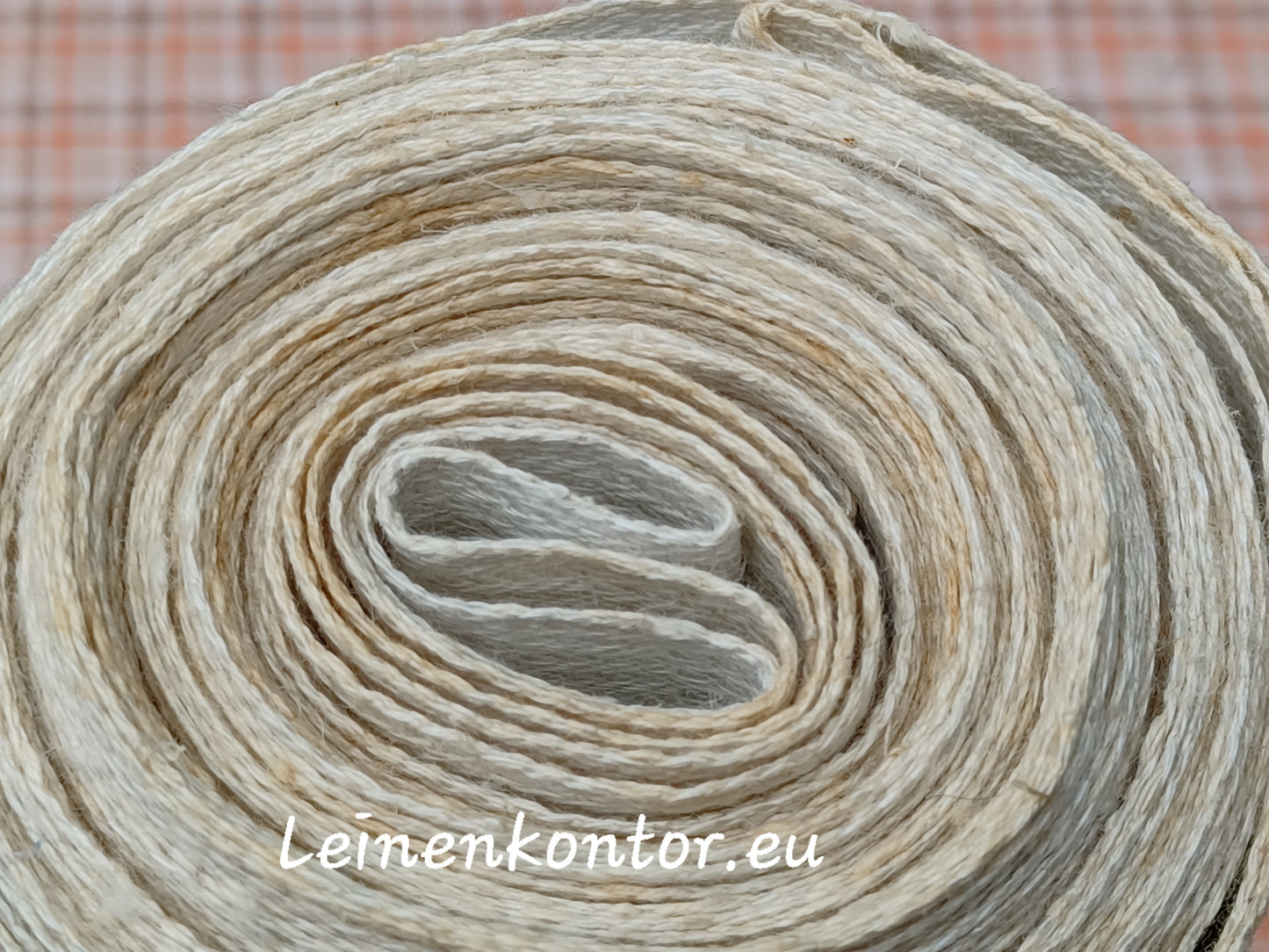 23.64 (7,8m x 0,48m x 0.8mm) Altes Bauernleinen Landhaus Leinenstoff Leinenballen