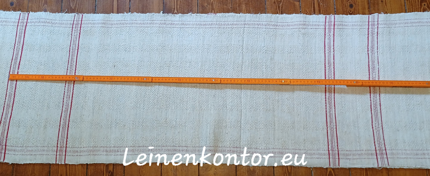 22.90 (25m x 0,44m x 1,0mm) Altes Bauernleinen Landhaus Leinenstoff Leinenballen