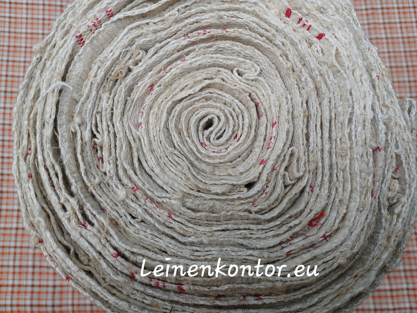 22.90 (25m x 0,44m x 1,0mm) Altes Bauernleinen Landhaus Leinenstoff Leinenballen
