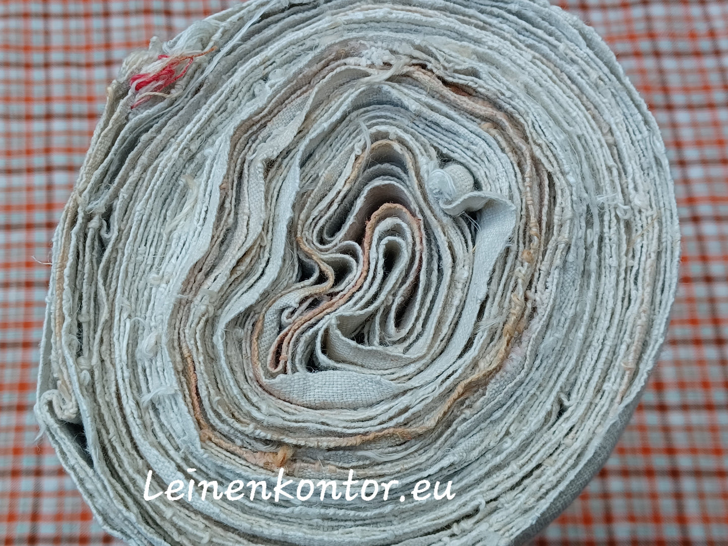 23.84 (8,8m x 0,66m x 0,55mm) Altes Bauernleinen Landhaus Leinenstoff Leinenballen