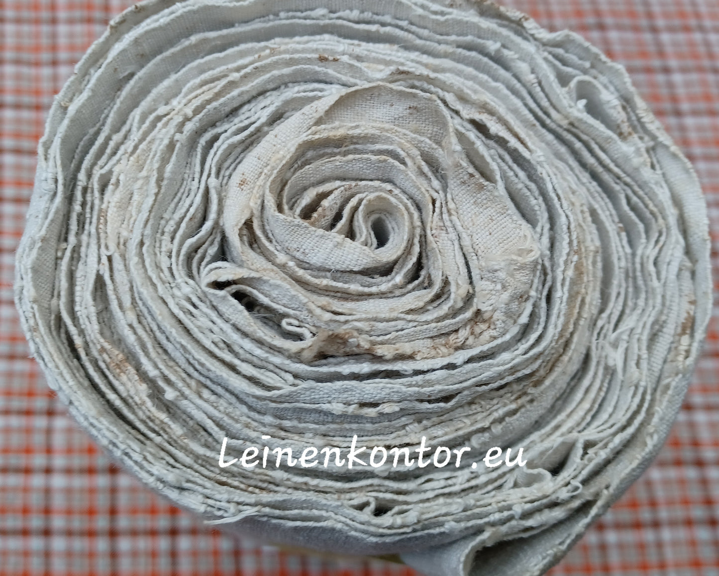 23.82 (7,8m x 0,65m x 0,5mm) Altes Bauernleinen Landhaus Leinenstoff Leinenballen