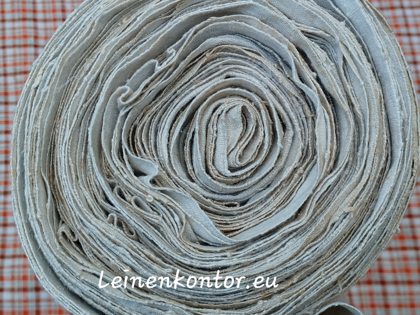 23.78 (15,4m x 0,72m x 0,5mm) Altes Bauernleinen Landhaus Leinenstoff Leinenballen