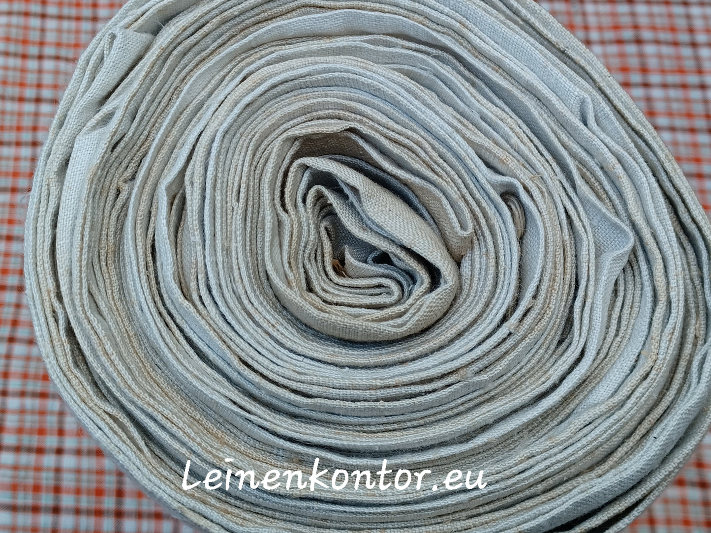 23.78 (15,4m x 0,72m x 0,5mm) Altes Bauernleinen Landhaus Leinenstoff Leinenballen