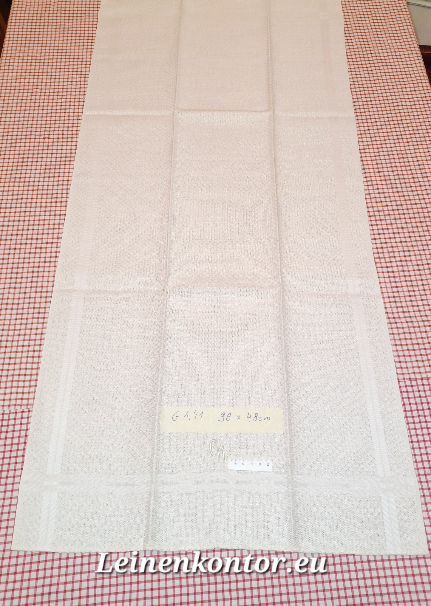 G1.41 (98cm x 48cm) Halbleinenhandtücher Geschirrhandtuch Altes Bauerleinen Landhaus Leinenstoff Leinenhandtücher