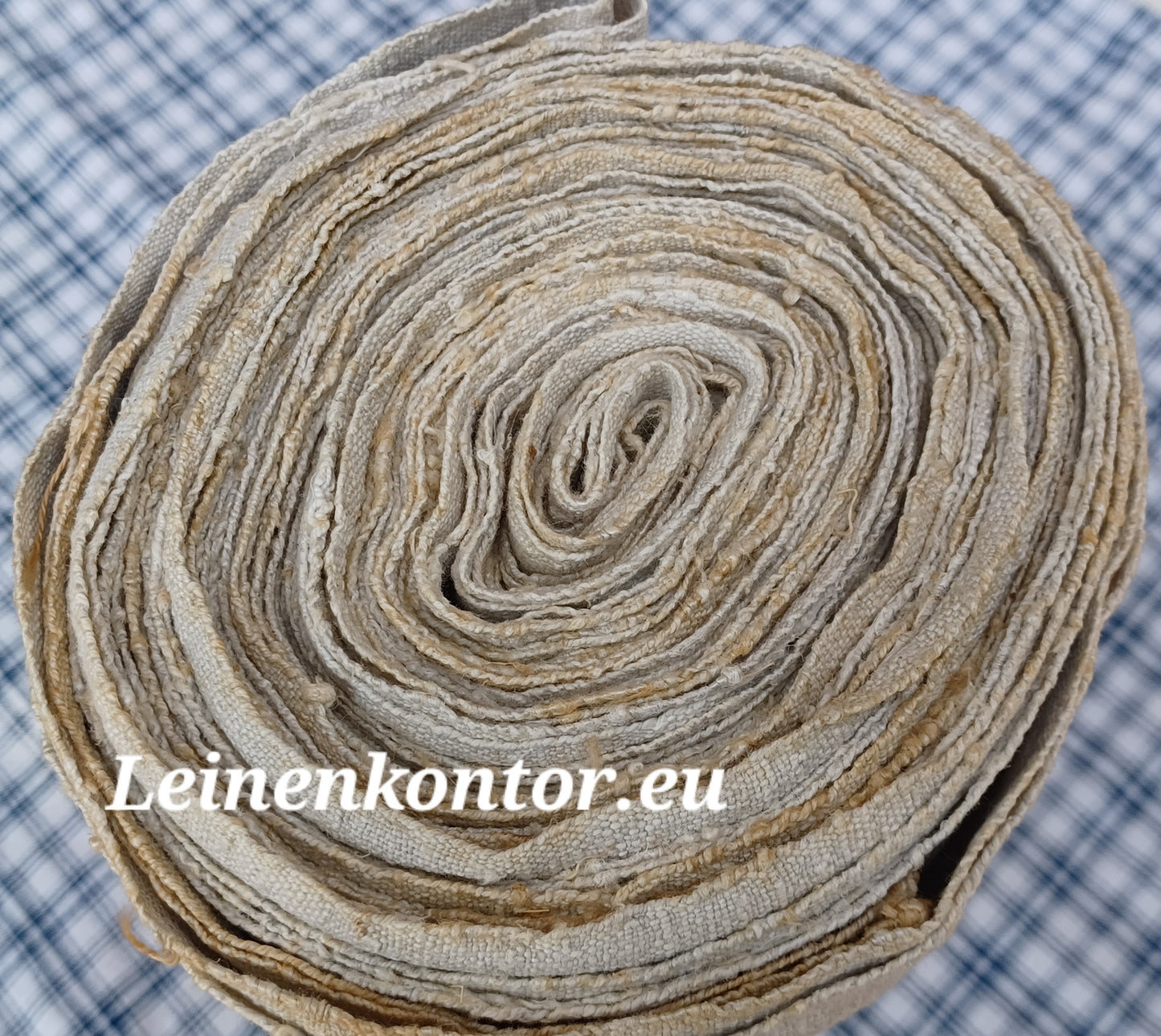 27.87 (8,4m x 0,65m x 0,8mm) Altes Bauernleinen Landhaus Leinenstoff Leinenballen
