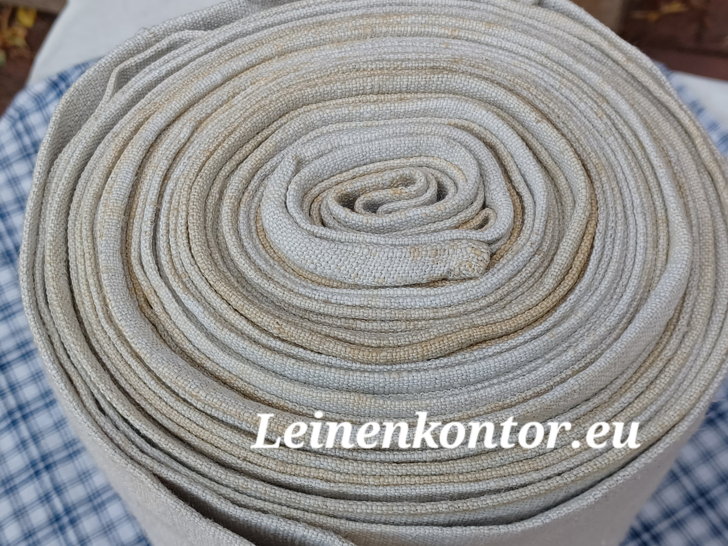 27.76 (10,3m x 0,80m x 0,6mm) Altes Bauernleinen Landhaus Leinenstoff Leinenballen
