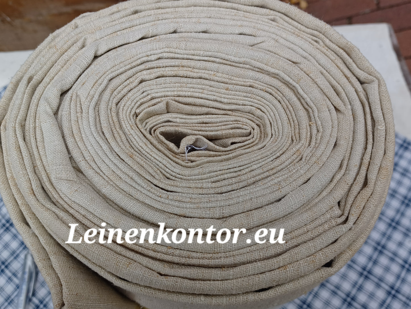 27.83 (18m x 0,67m x 0,5mm) Altes Bauernleinen Landhaus Leinenstoff Leinenballen