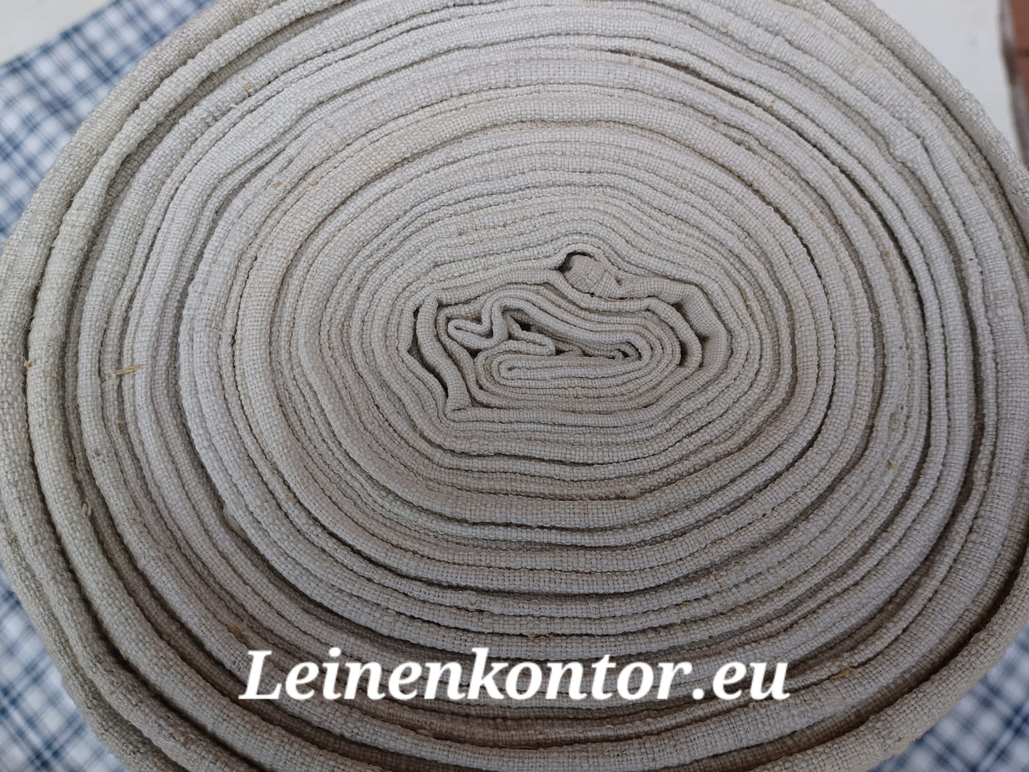 27.69 (13m x 0,72m x 0,6mm) Altes Bauernleinen Landhaus Leinenstoff Leinenballen