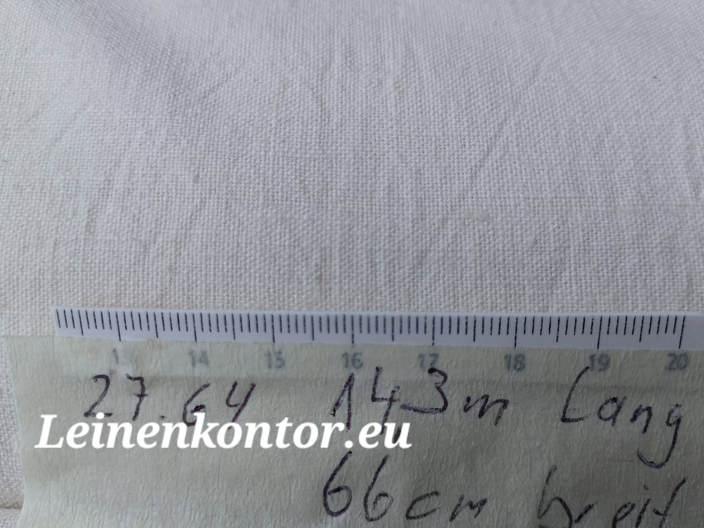 27.64 (14,3m x 0,66m x 0,5mm) Altes Bauernleinen Landhaus Leinenstoff Leinenballen