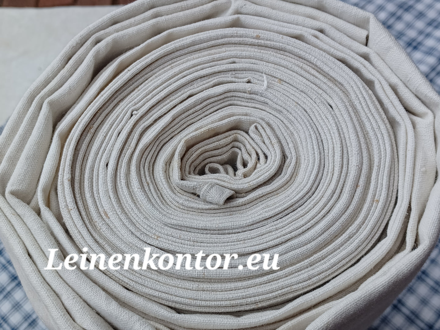 27.64 (14,3m x 0,66m x 0,5mm) Altes Bauernleinen Landhaus Leinenstoff Leinenballen