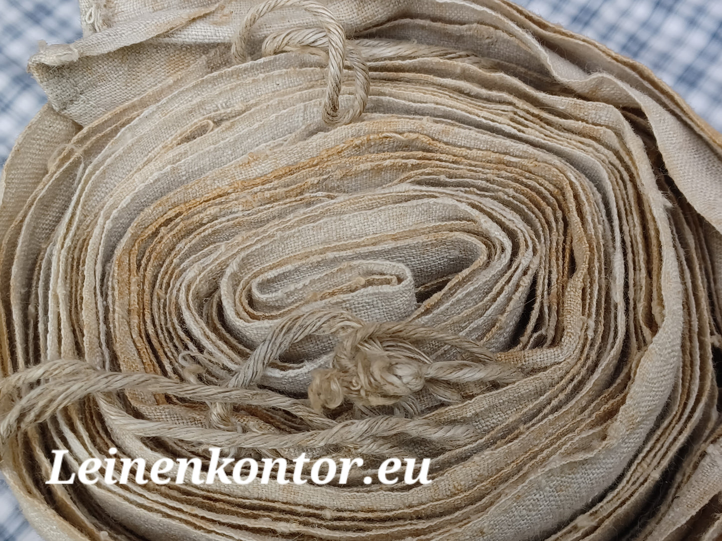 27.74 (7m x 0,67m x 0,5mm) Altes Bauernleinen Landhaus Leinenstoff Leinenballen