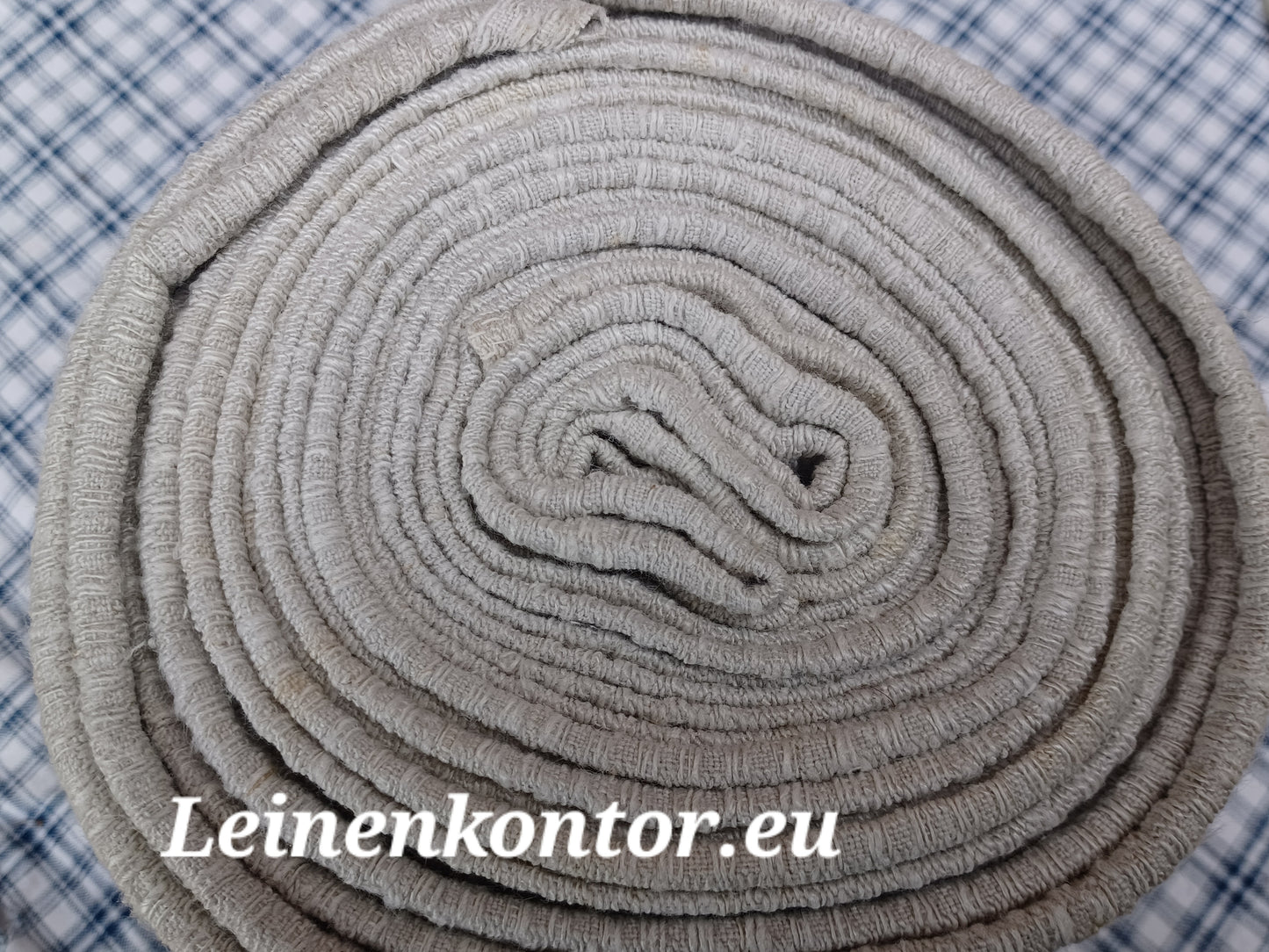 27.86 (7m x 0,46m x 1,1mm) Halbleinen Altes Bauernleinen Landhaus Leinenstoff Leinenballen
