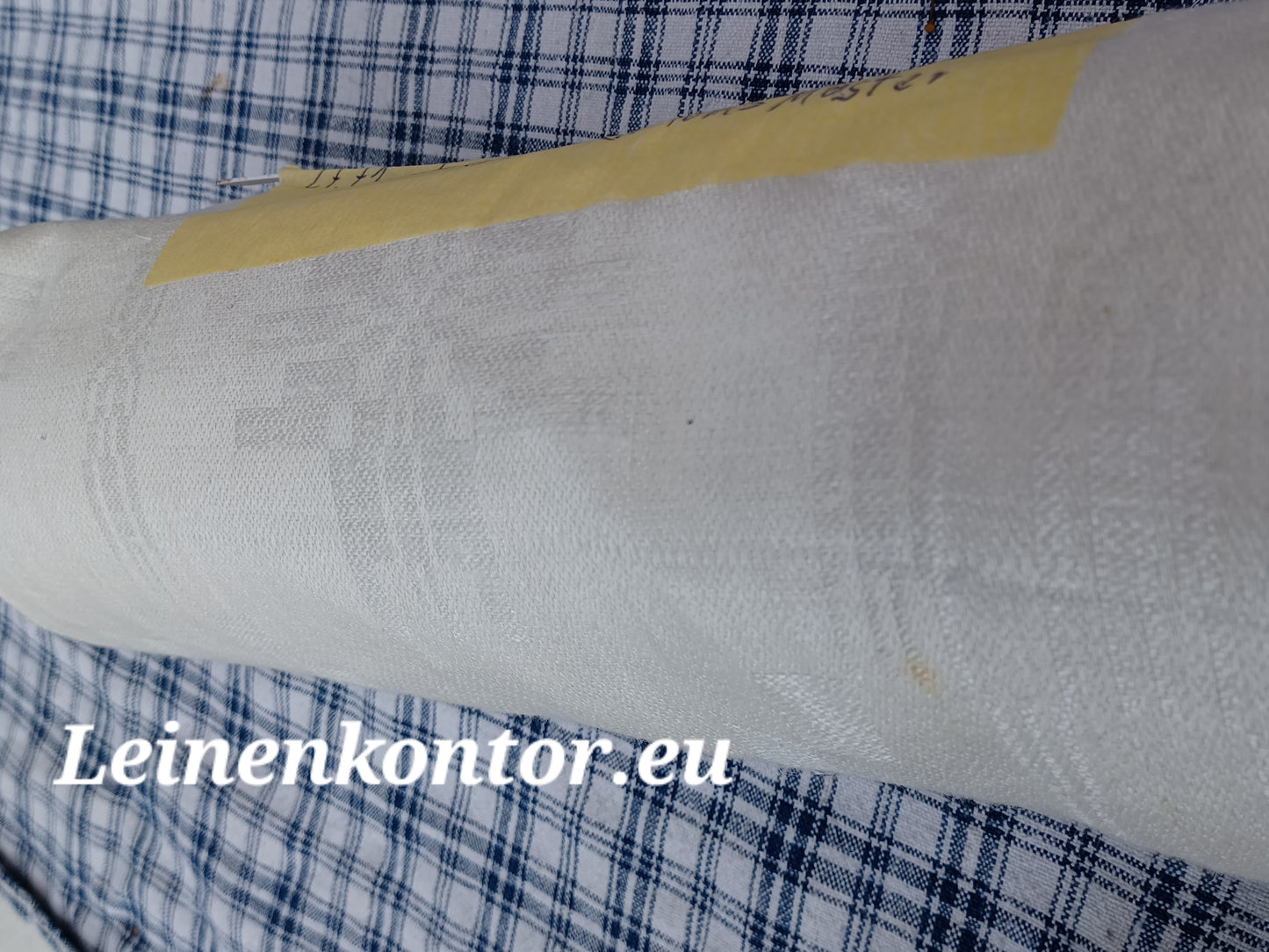 27.71 (6m x 0,67m x 0,4mm) Leinen Damast Altes Bauern Leinen Landhaus Leinenstoff Leinenballen