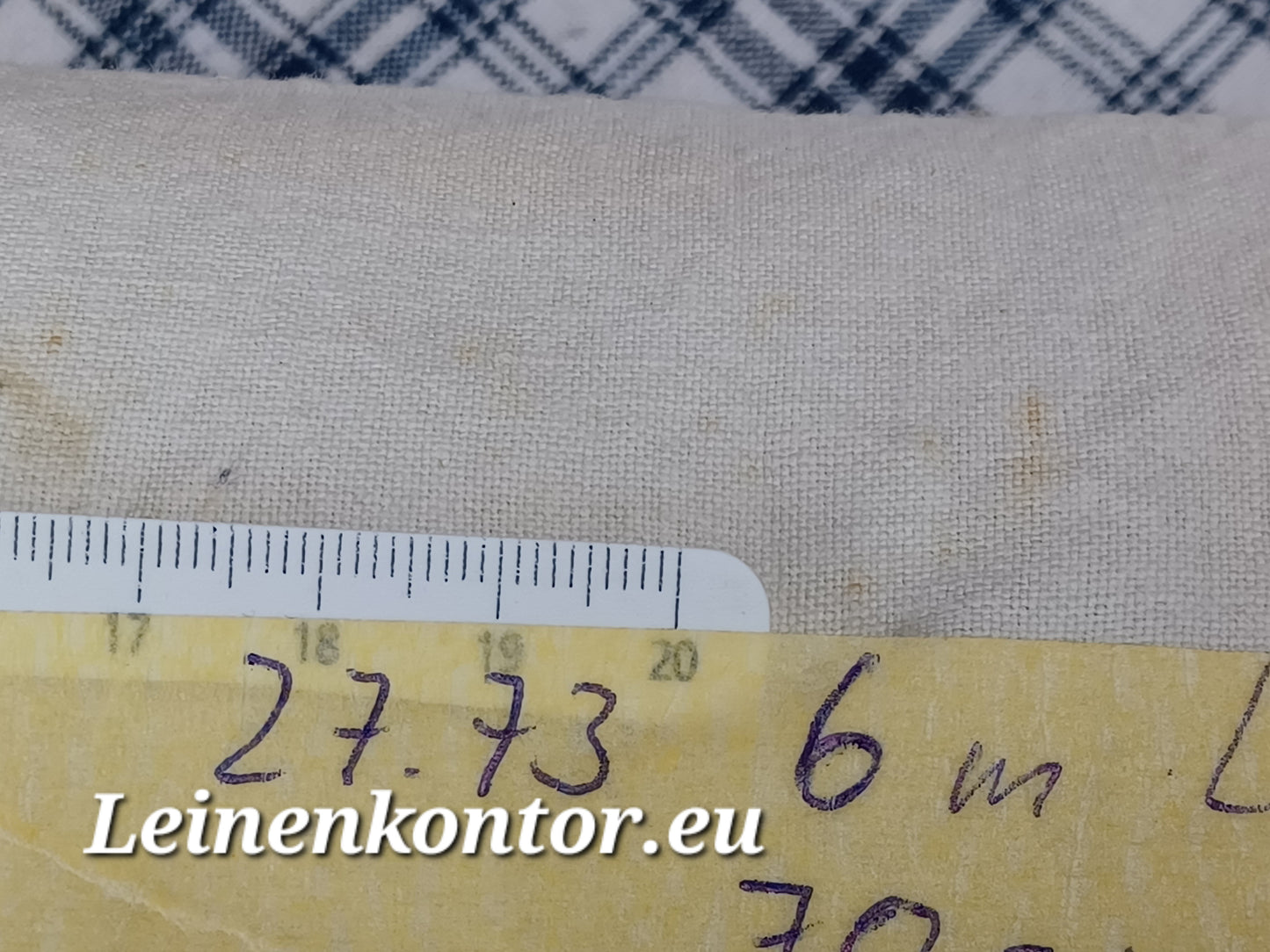27.73 (6m x 0,70m x 0,5mm) Altes Bauern Leinen Landhaus Leinenstoff Leinenballen