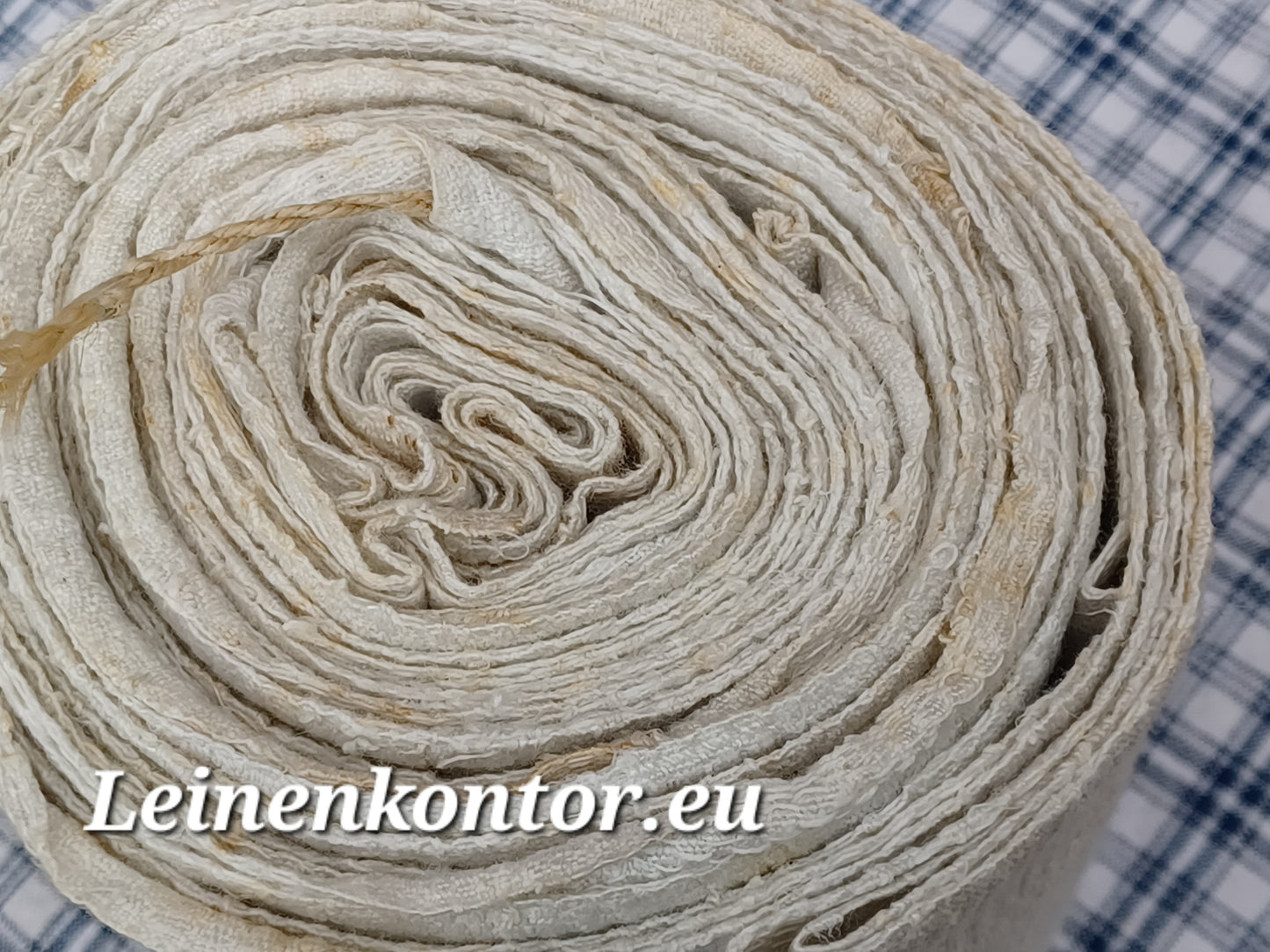 27.90 (6m x 0,44m x 0,7mm) Halbleinen Altes Bauernleinen Landhaus Leinenstoff Leinenballen