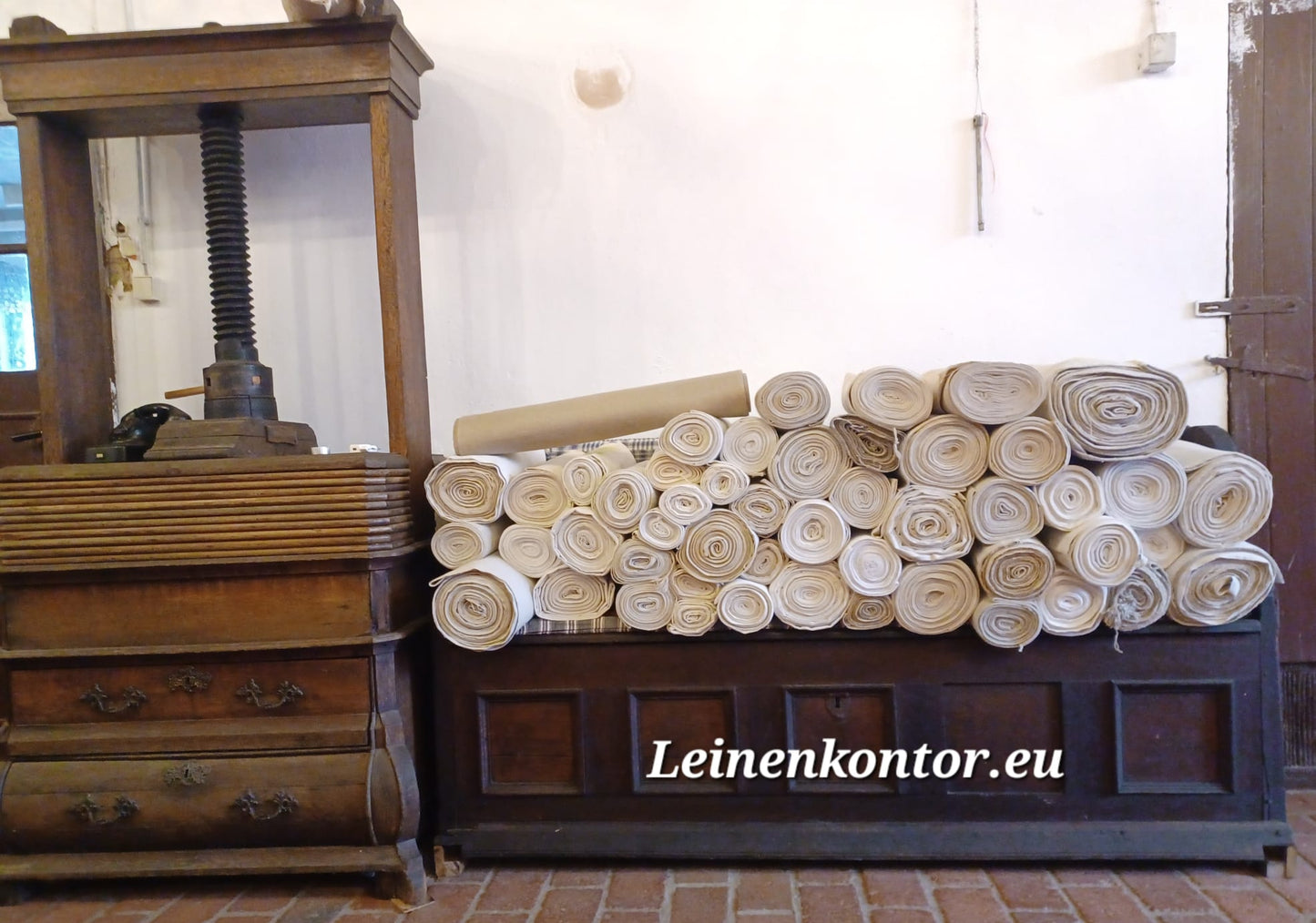 Leinenkonvolut Bauernleinen Vintage Stoffe