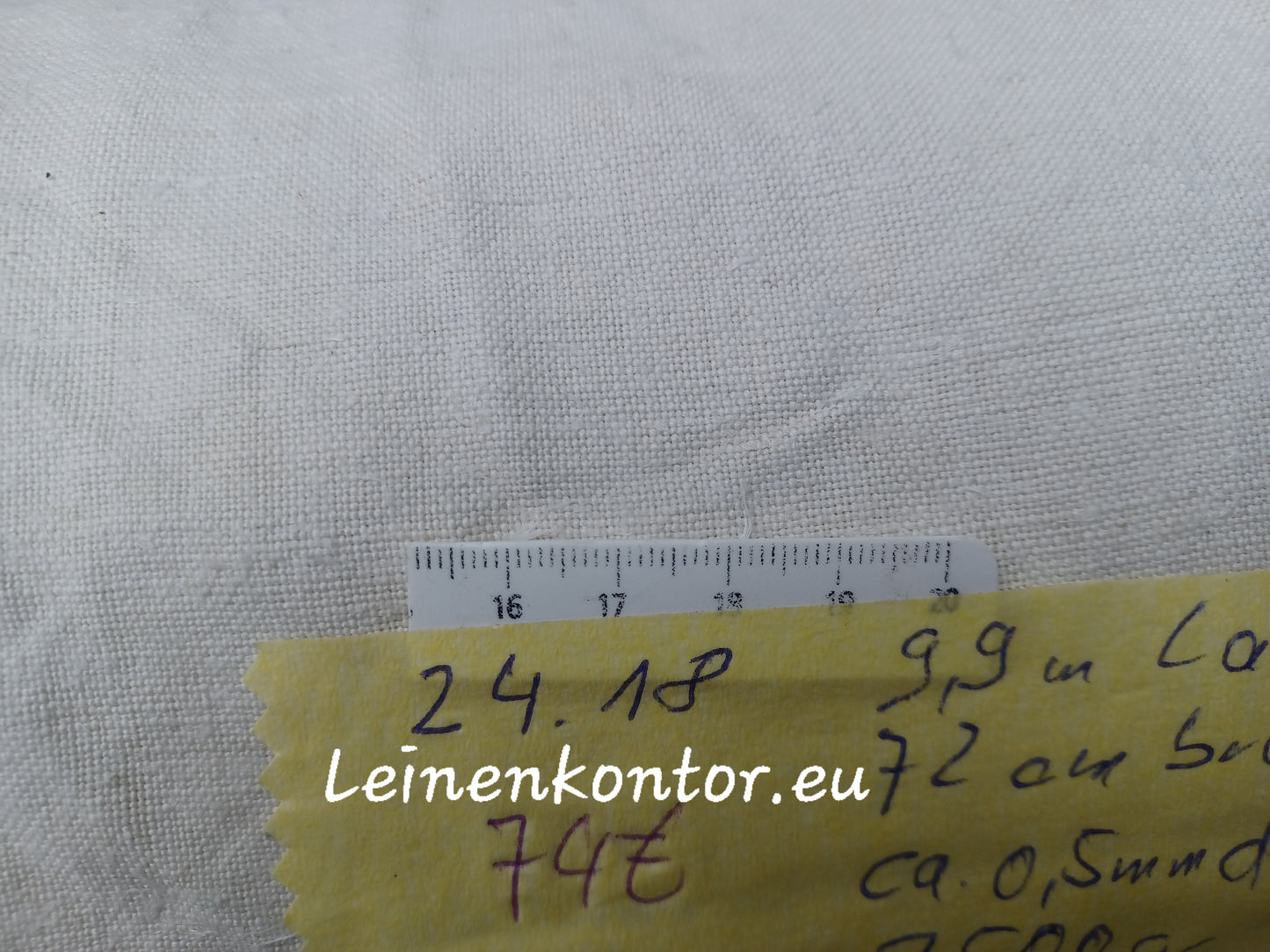 24.18 (9,9m x 0,72m x 0,5mm) Halbleinen, Altes Bauernleinen Landhaus Leinenstoff Leinenballen