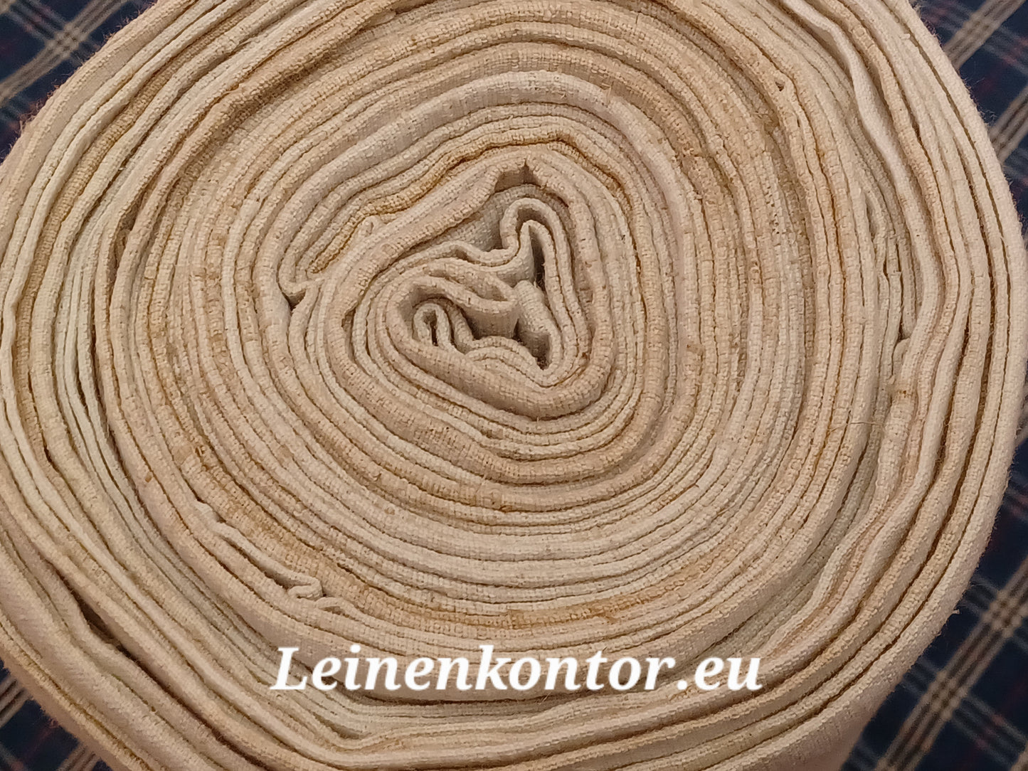 24.97 (19,3m x 0,70m x 0,6mm) Halbleinen, Altes Bauernleinen Landhaus Leinenstoff Leinenballen