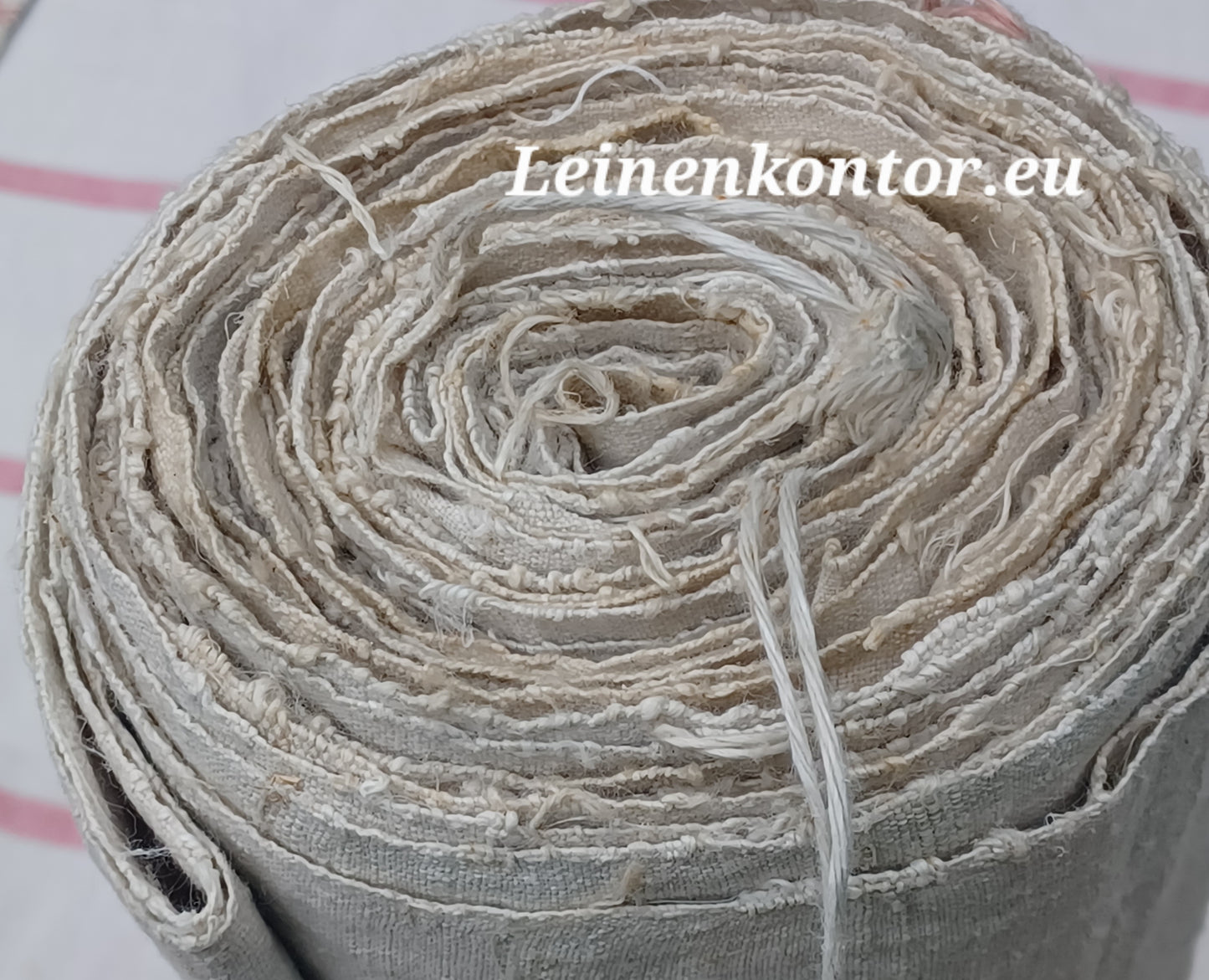 26.54 (6,6m x 0,64m x 0,6mm, 1380gr) Leinen Landhaus Leinenstoff Leinenballen