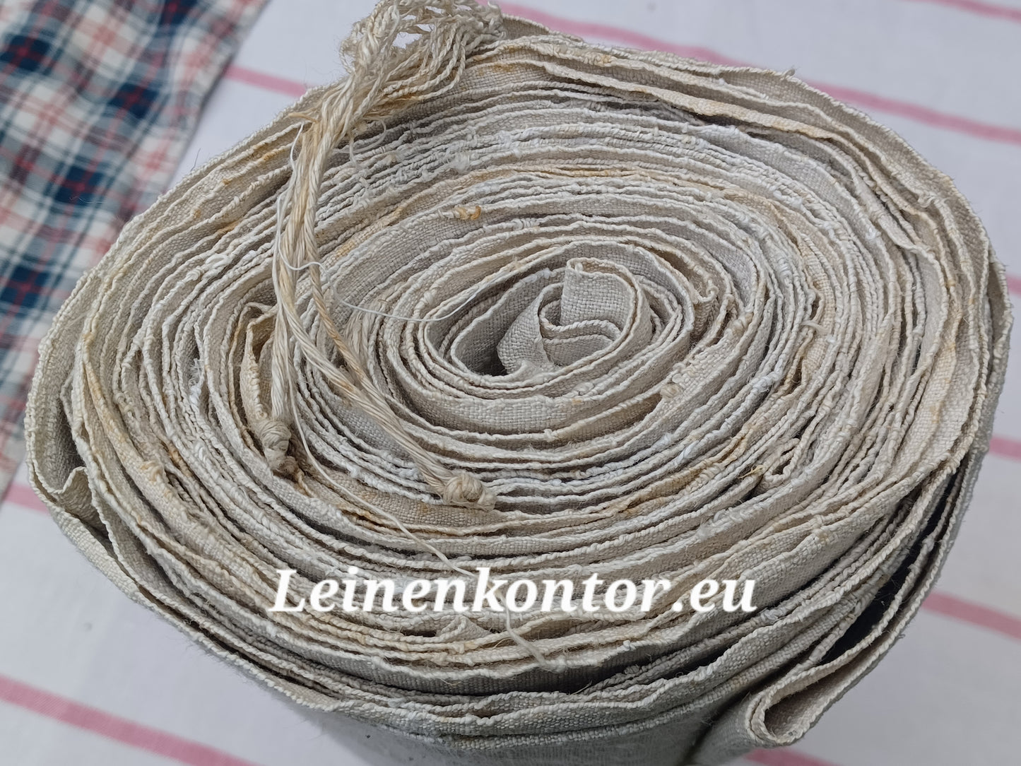 26.48 (8,5m x 0,68m x 0,5mm, 1850gr) Leinen Landhaus Leinenstoff Leinenballen