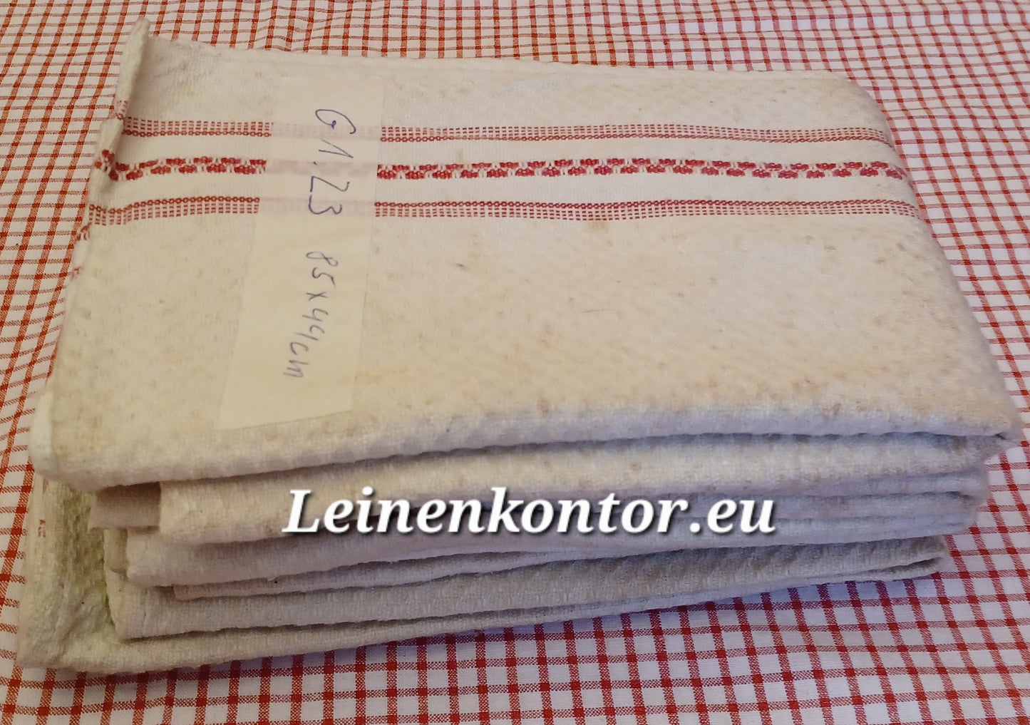 G1.23 (85cm x 44cm) Halbleinenhandtücher Geschirrhandtuch Altes Bauerleinen Landhaus Leinenstoff Leinenhandtücher