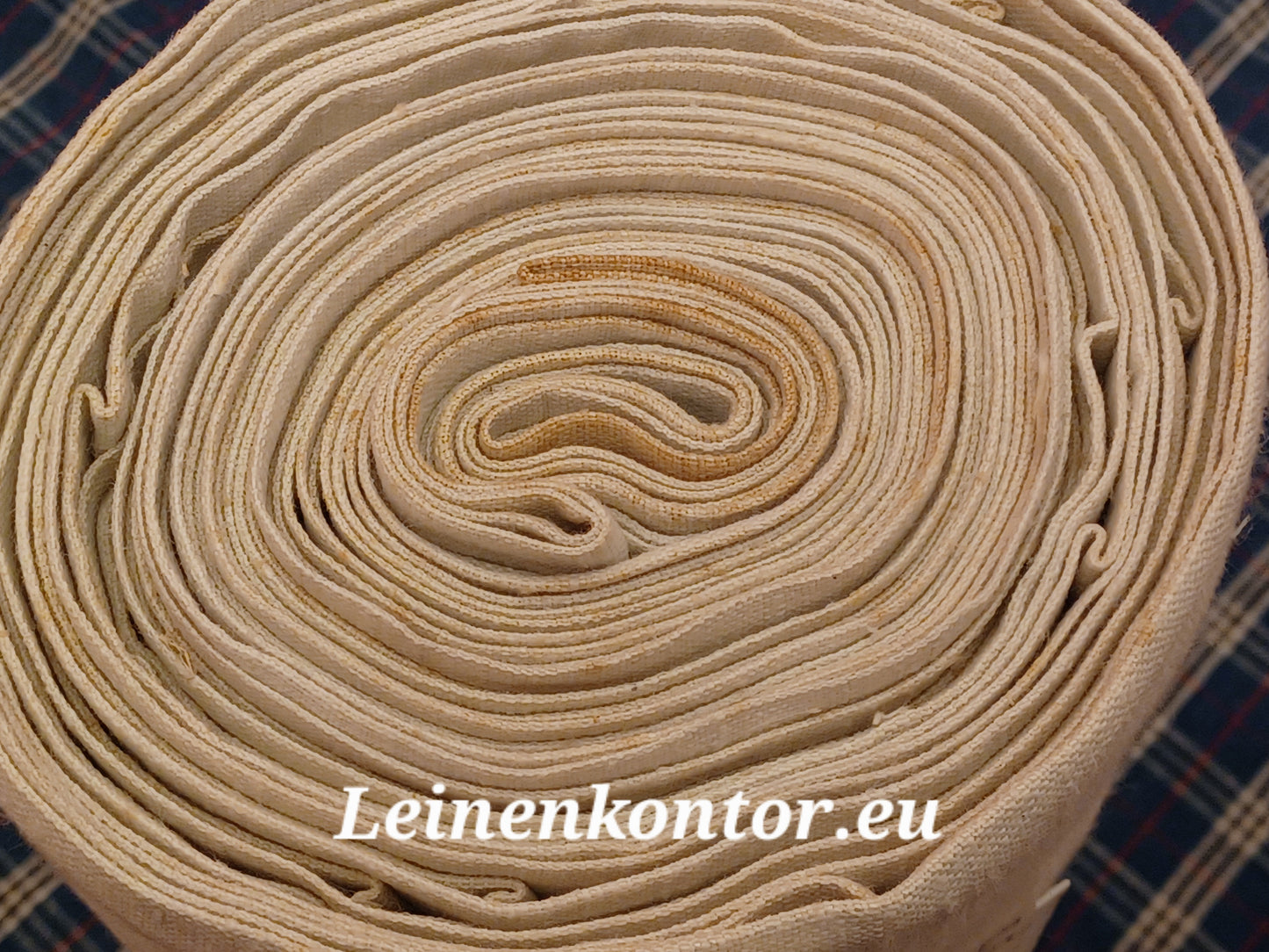 25.09 (11,5m x 0,66m x 0,5mm) Leinen Landhaus Leinenstoff Leinenballen