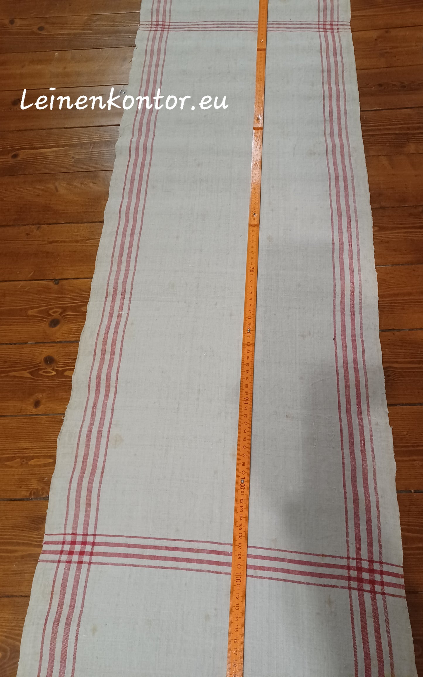 24.51 (6,7m x 0,41m x 0,55mm dick) Handtuchleinen Altes Bauernleinen Landhaus Leinenstoff Leinenballen