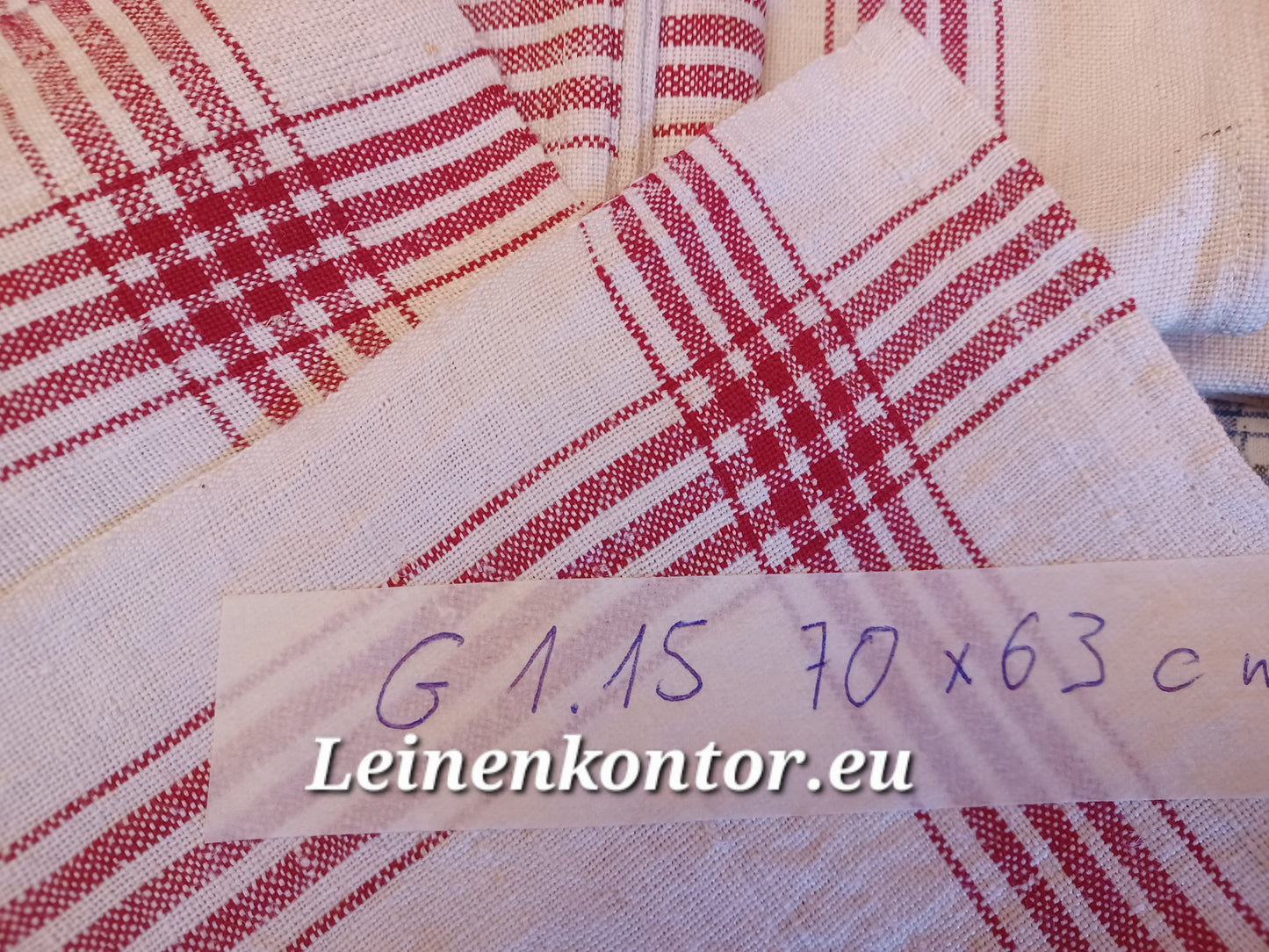 G1.15 (70cm x 63cm) Geschirrhandtuch Altes Bauerleinen Landhaus Leinenstoff Leinenhandtücher